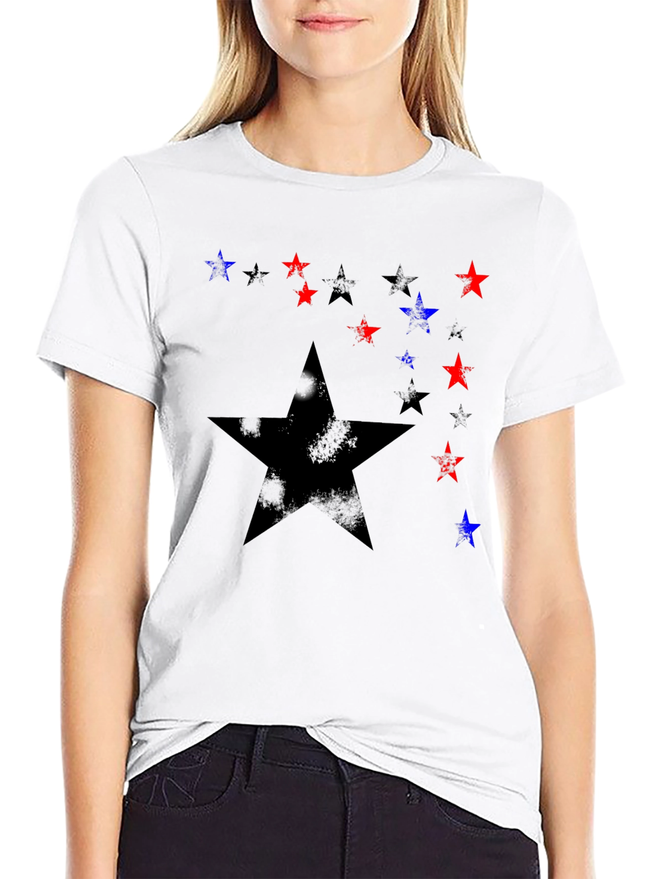 Starry Graphic Black T-Shirt