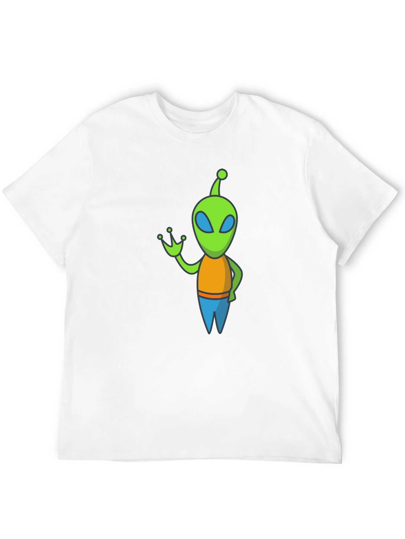 Alien Graphic Tee - Black Cotton Blend
