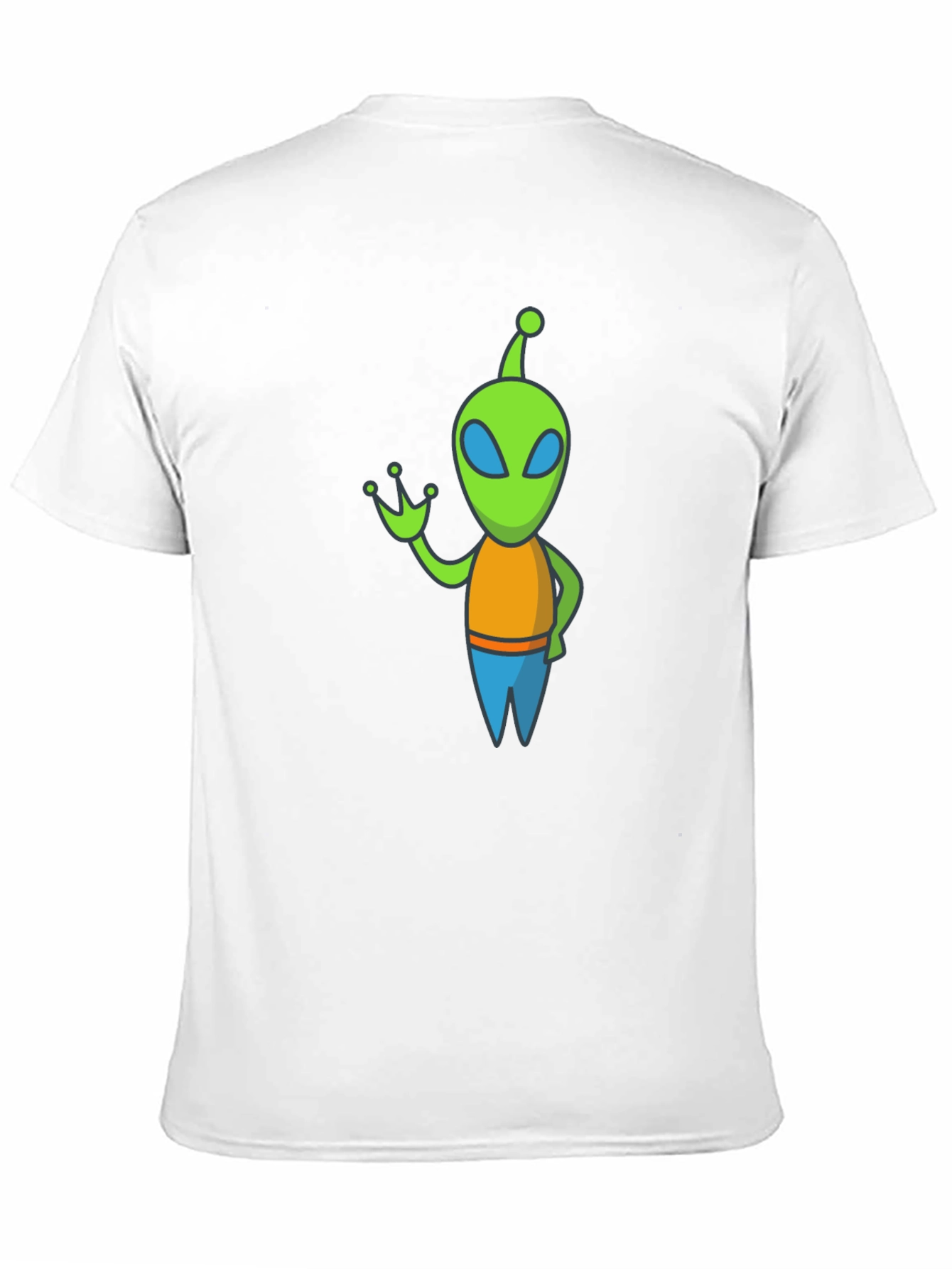 Alien Graphic Tee - Black Cotton Blend