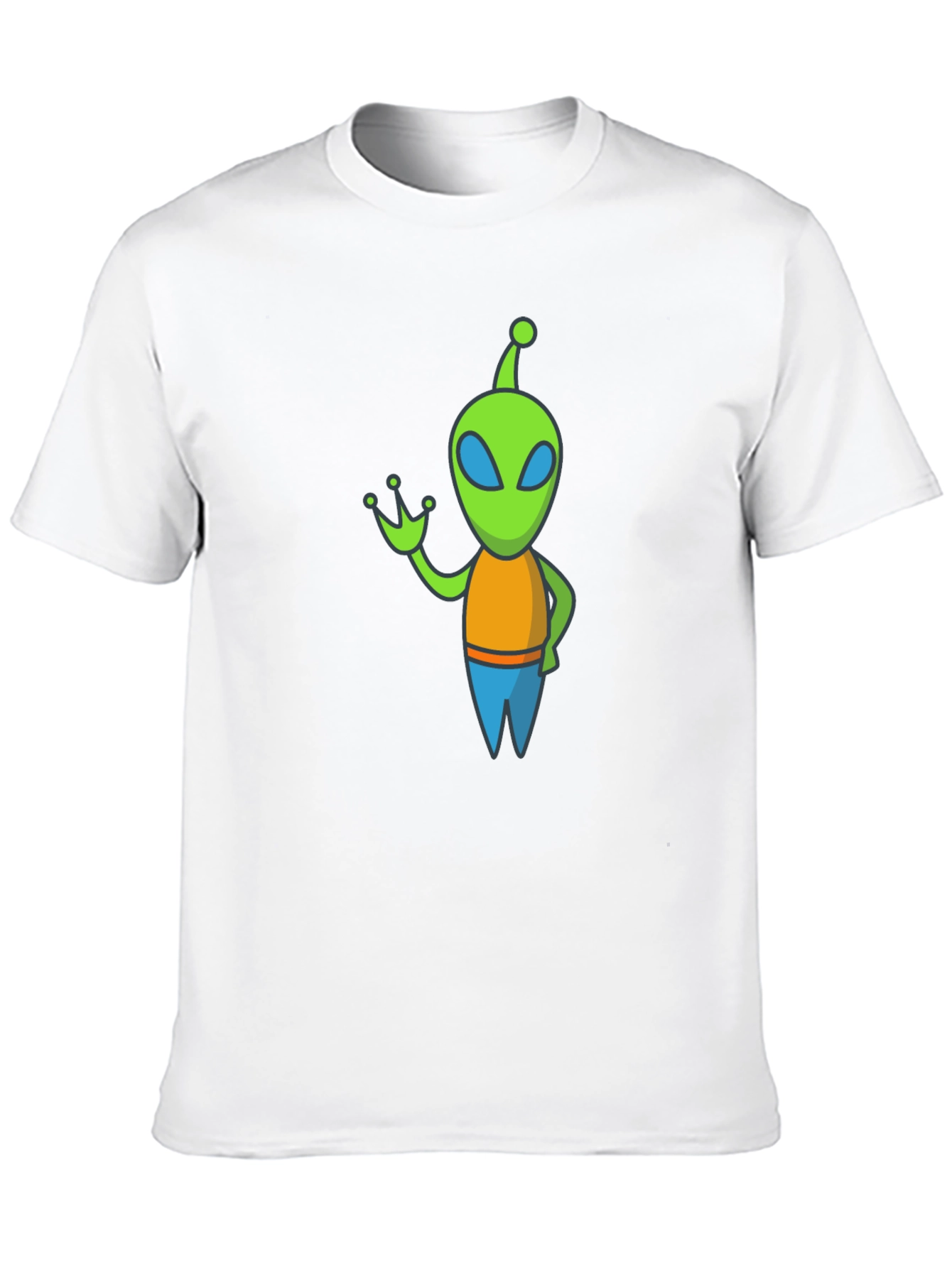 Alien Graphic Tee - Black Cotton Blend