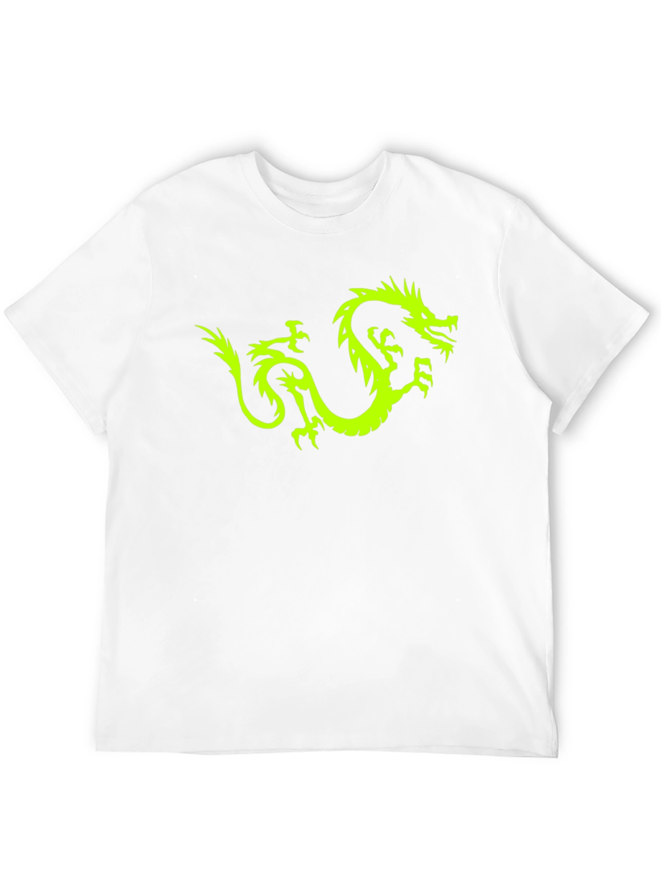 Neon Dragon Graphic Tee - Black
