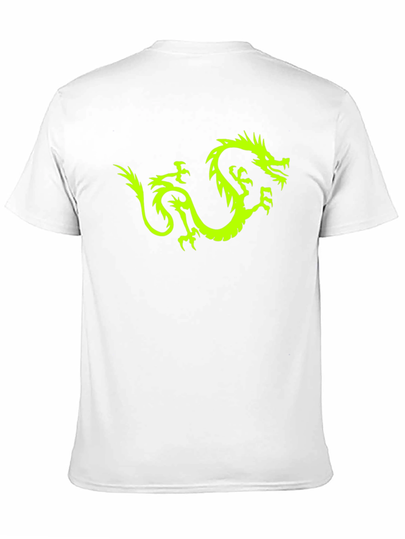 Neon Dragon Graphic Tee - Black