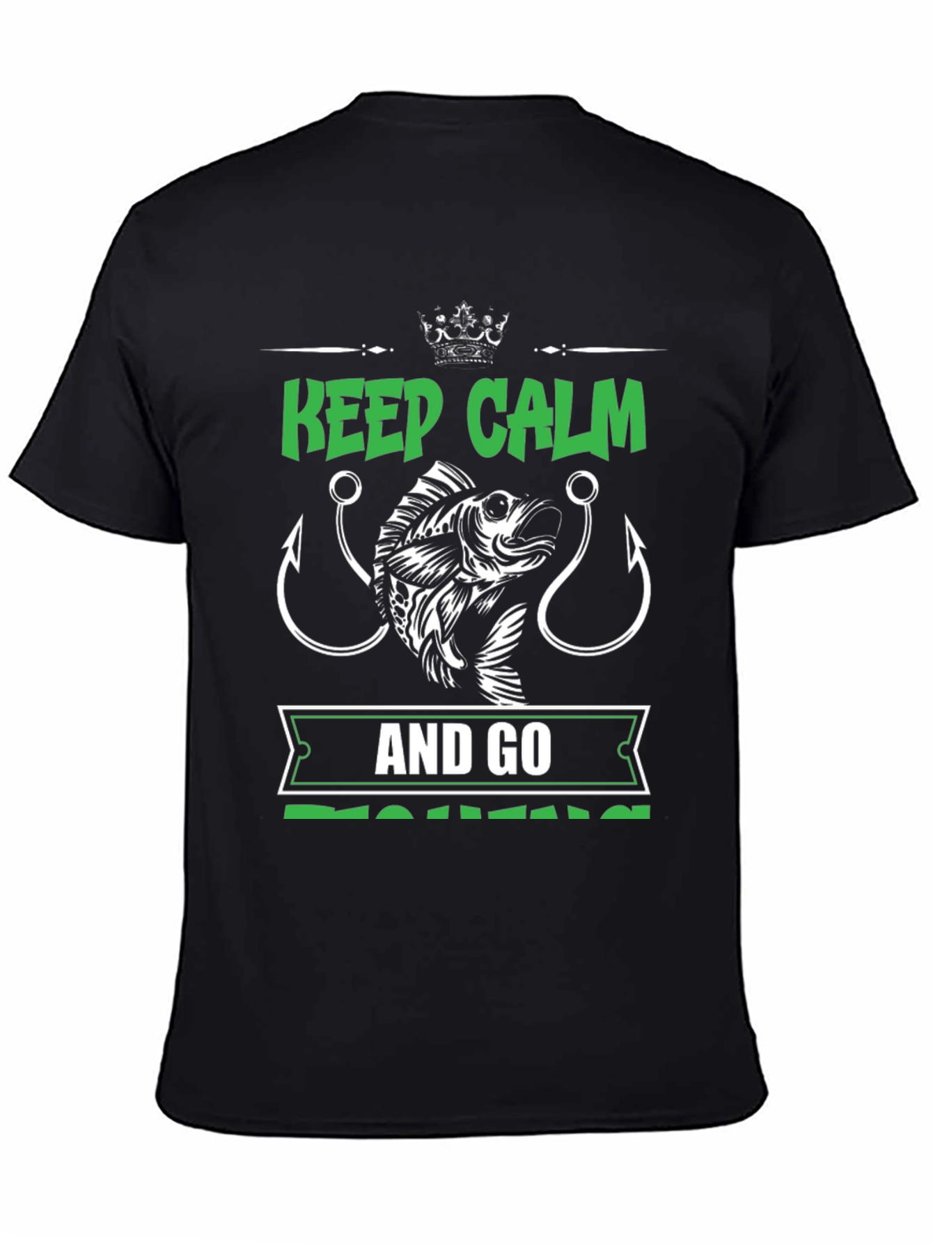 Keep Calm and Go Fishing Graphic Tee