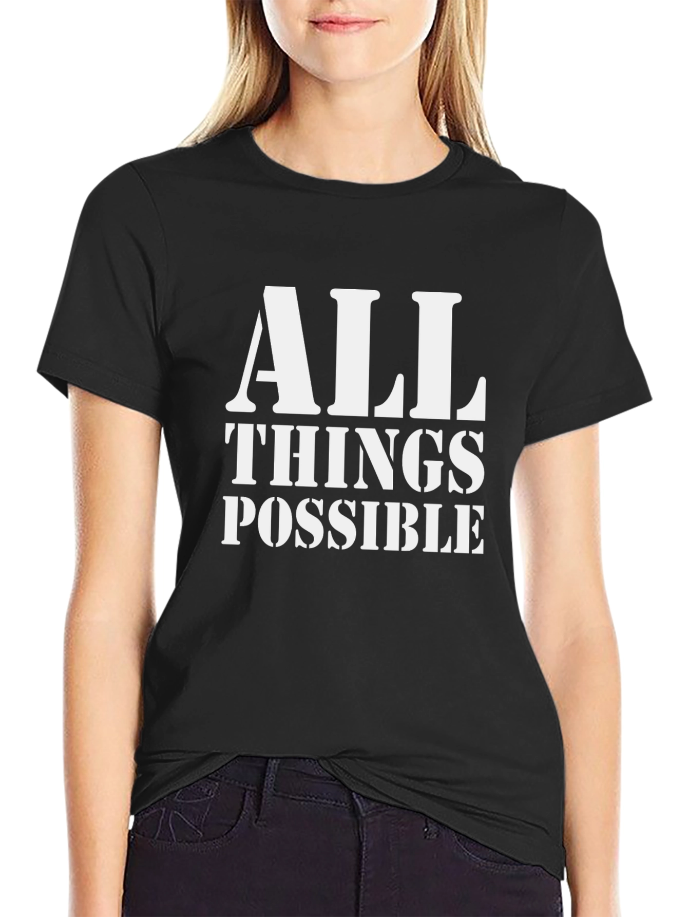 All Things Possible Graphic Tee - Black