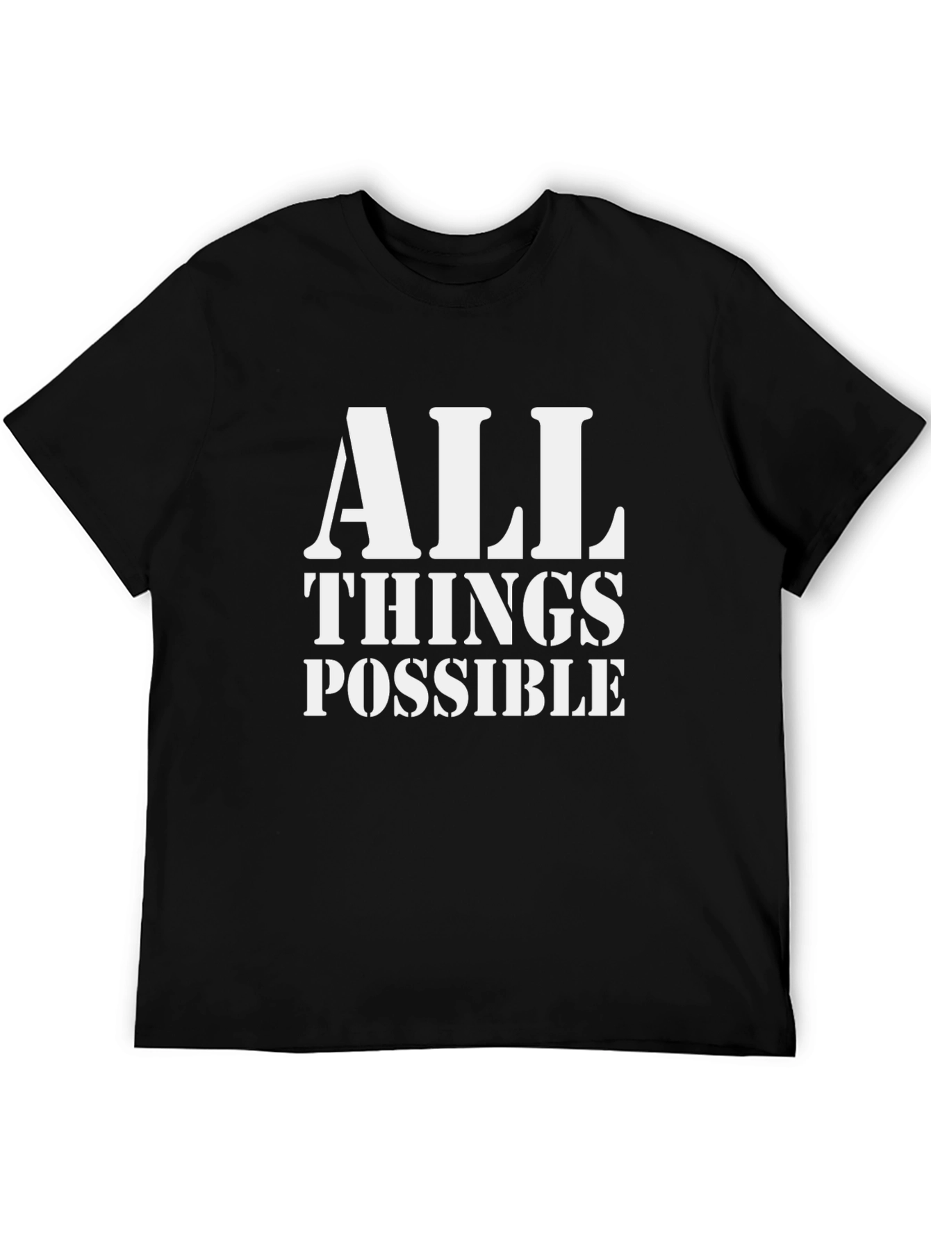 All Things Possible Graphic Tee - Black