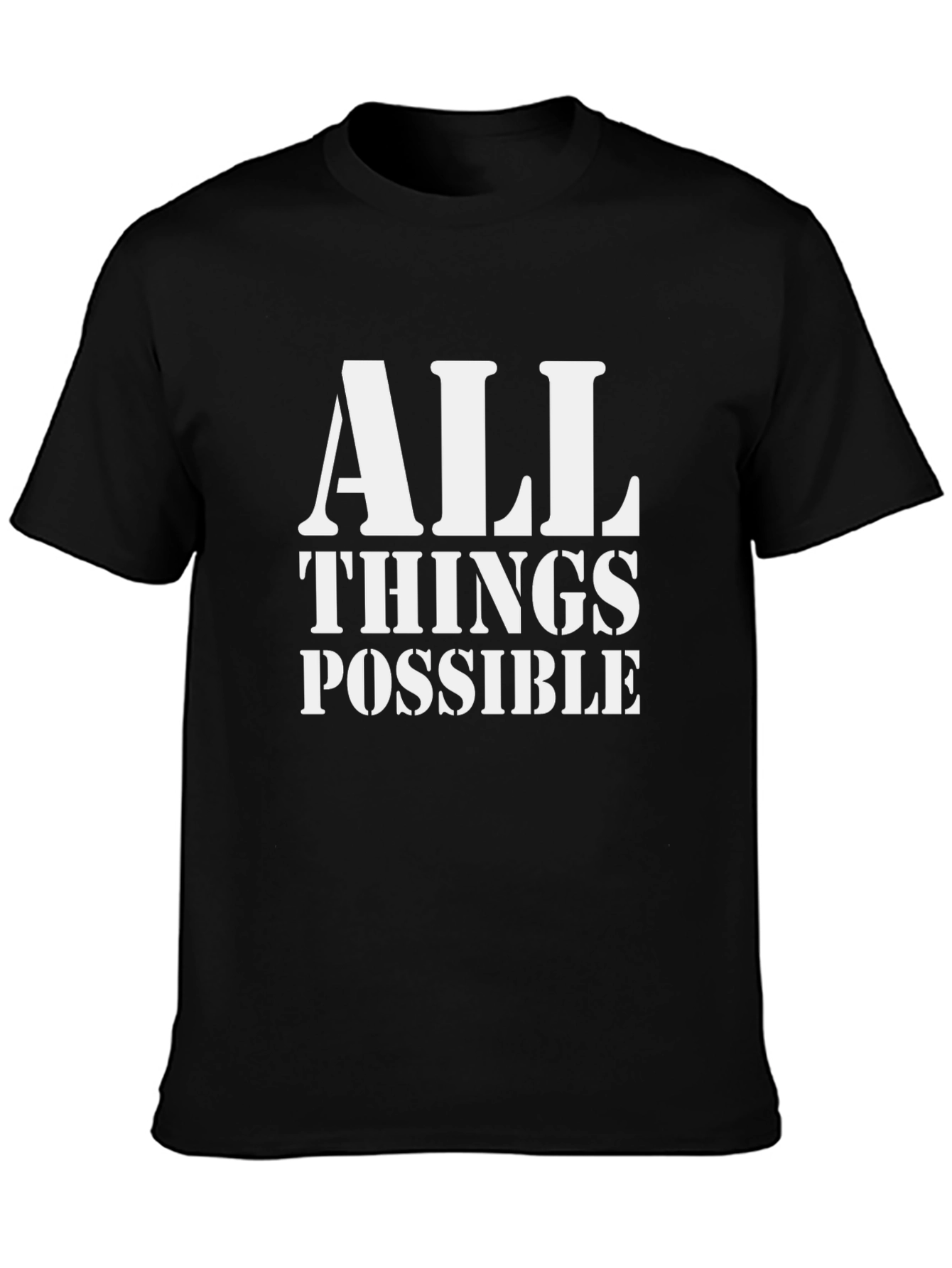 All Things Possible Graphic Tee - Black