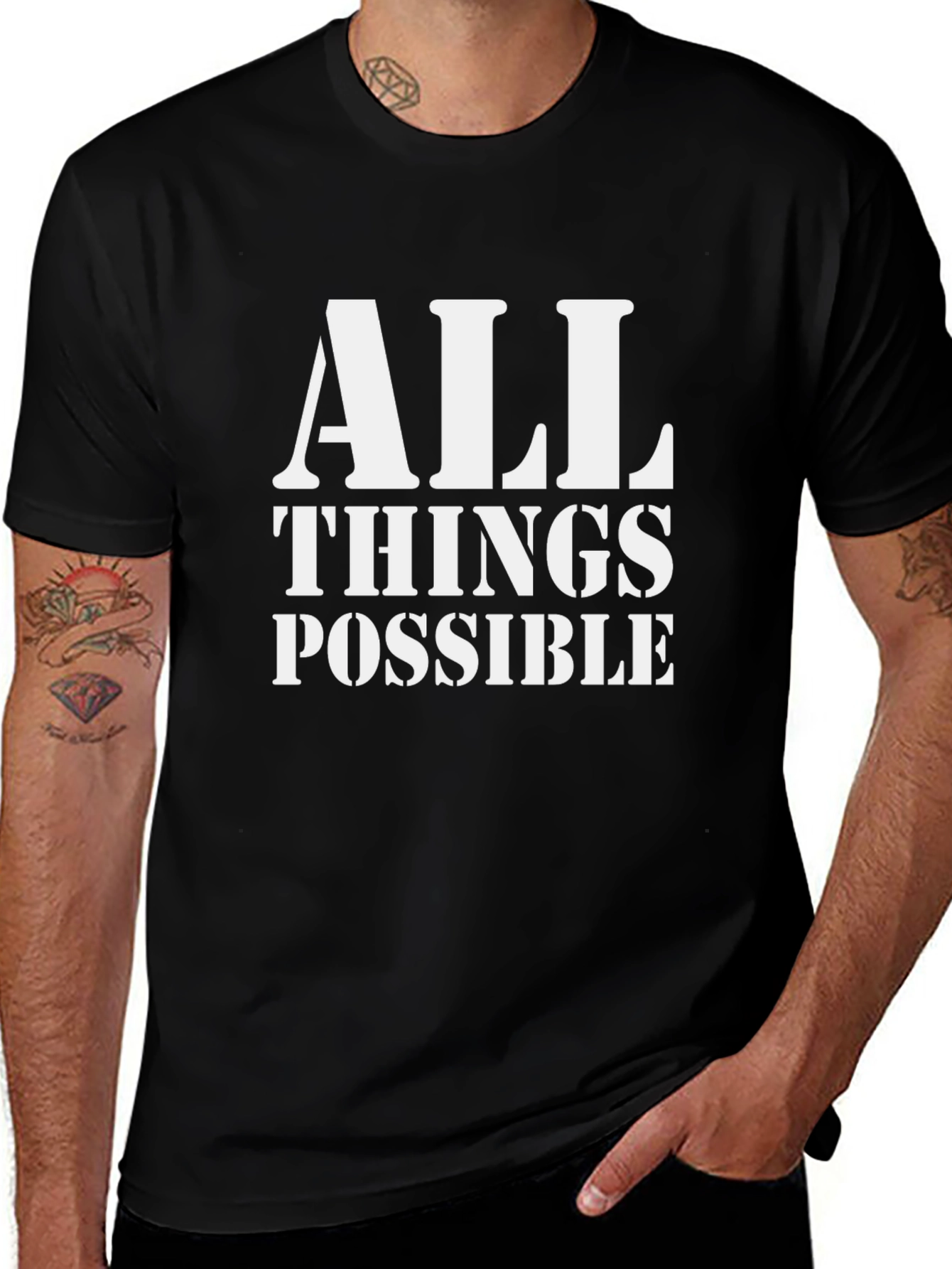All Things Possible Graphic Tee - Black