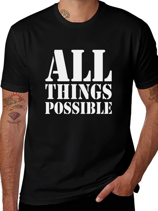 All Things Possible Graphic Tee - Black