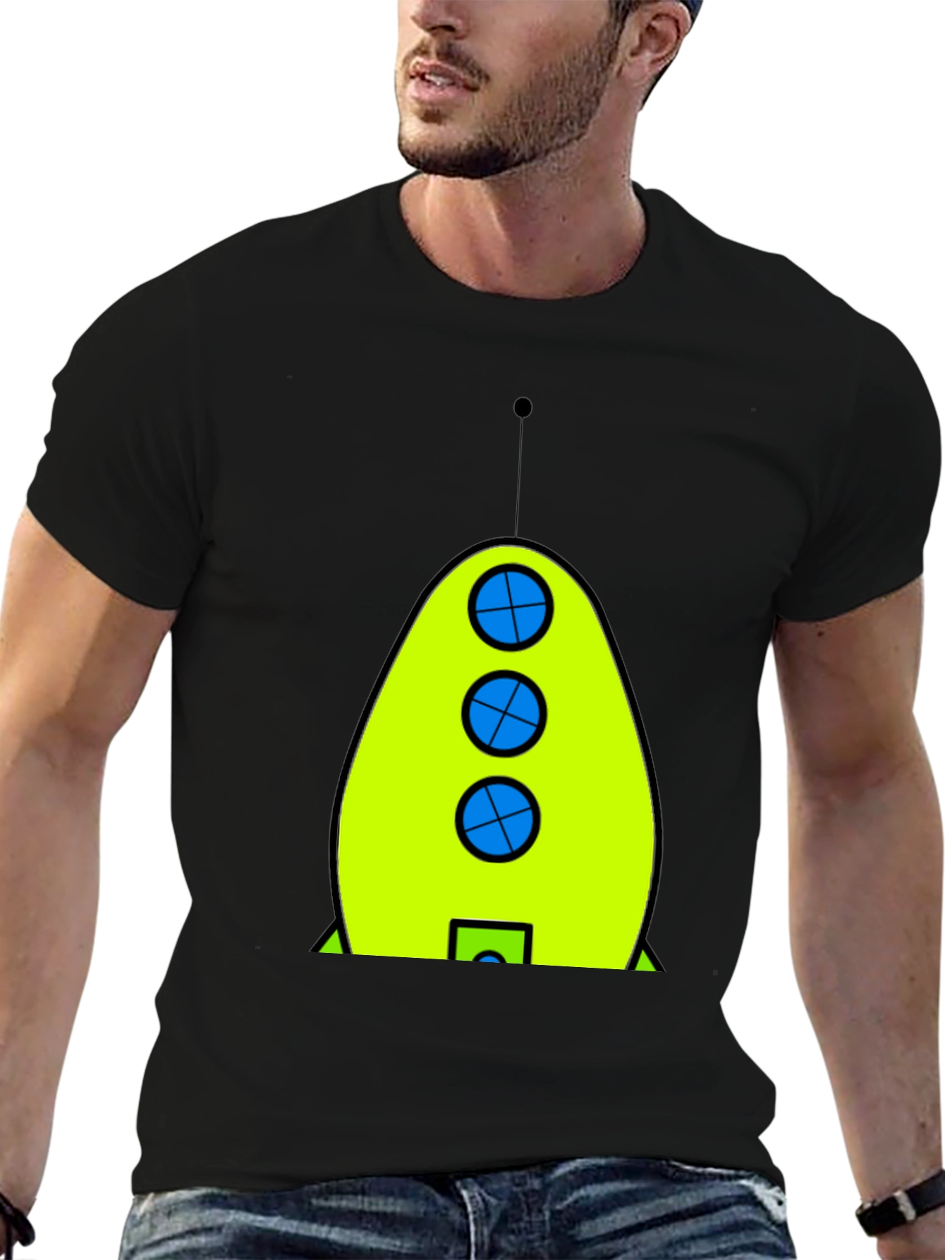 Retro Rocket T-Shirt - Graphic Tee