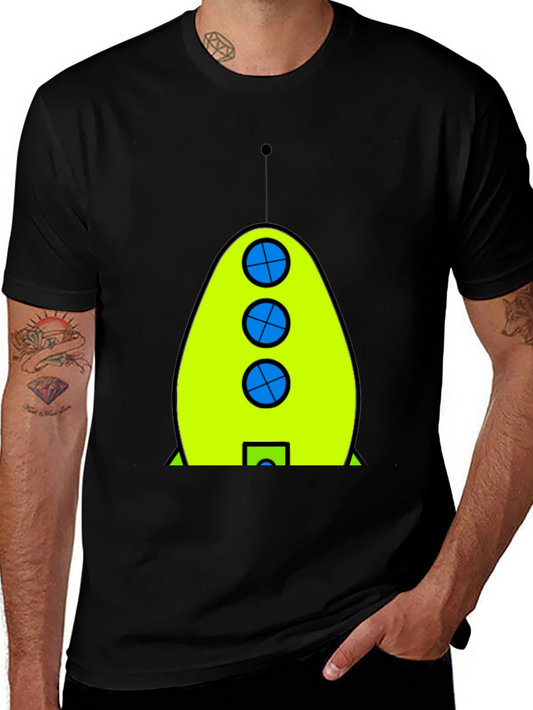 Retro Rocket T-Shirt - Graphic Tee