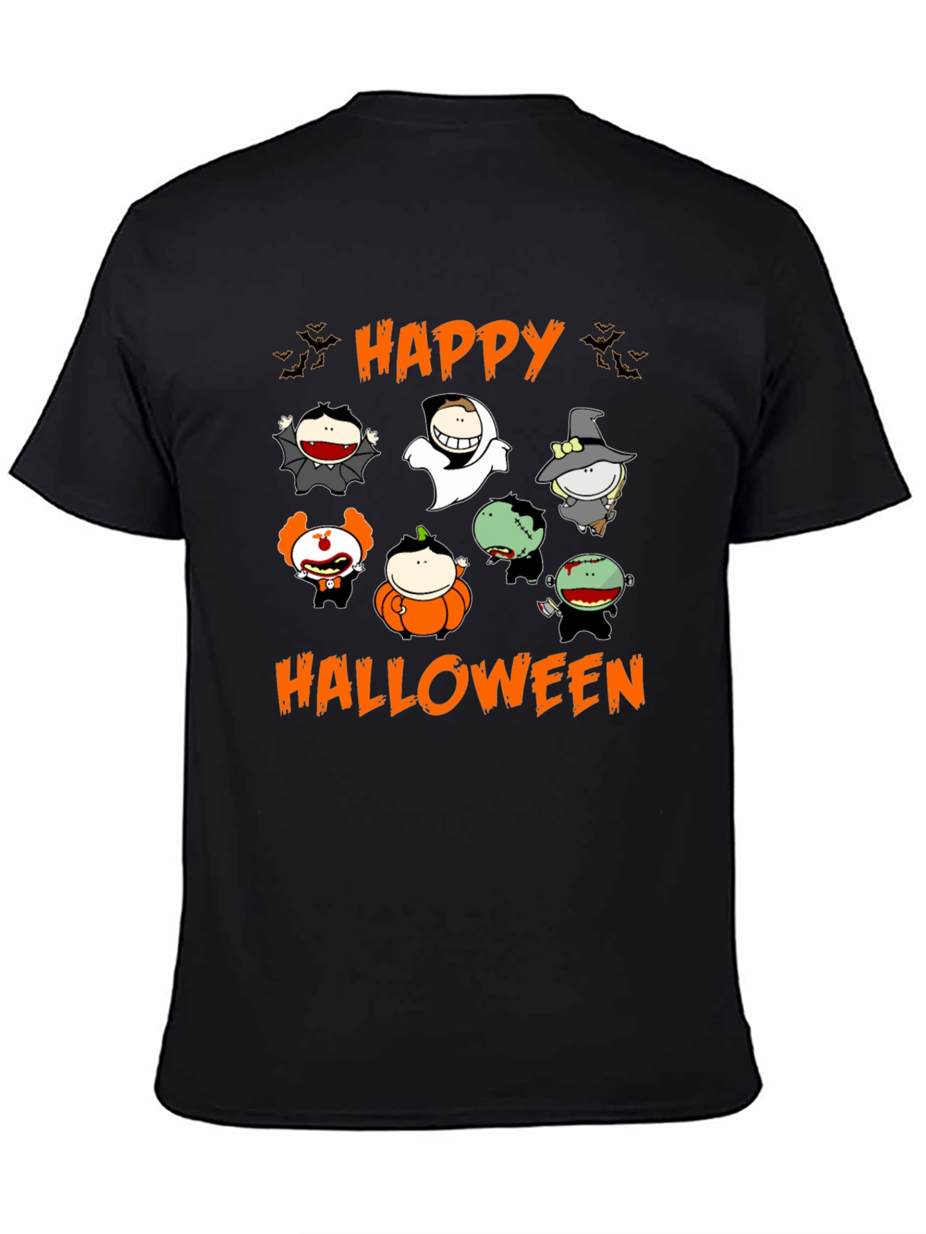 Happy Halloween Cartoon Characters T-Shirt