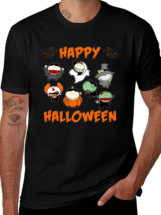 Happy Halloween Cartoon Characters T-Shirt