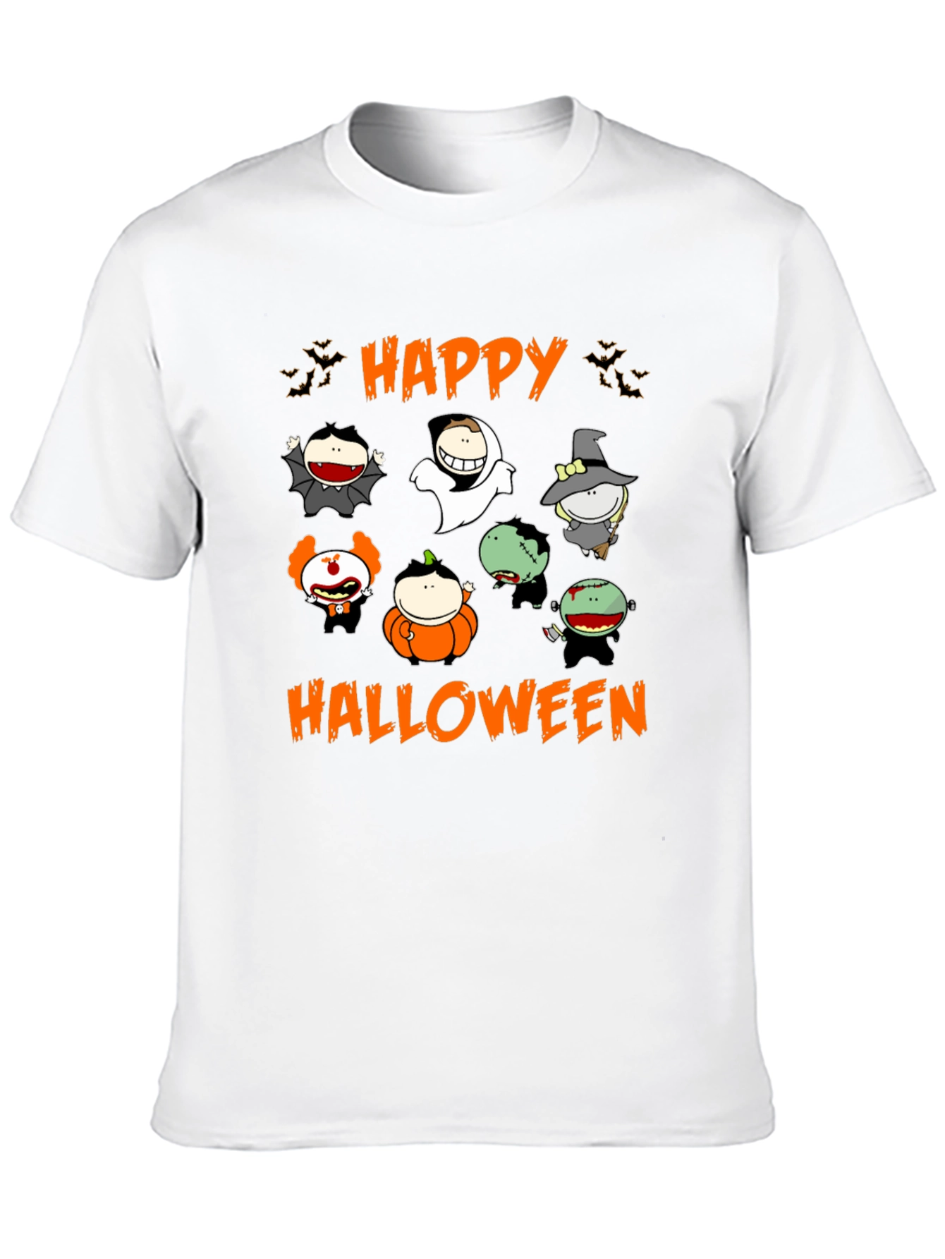 Happy Halloween Cartoon Characters T-Shirt