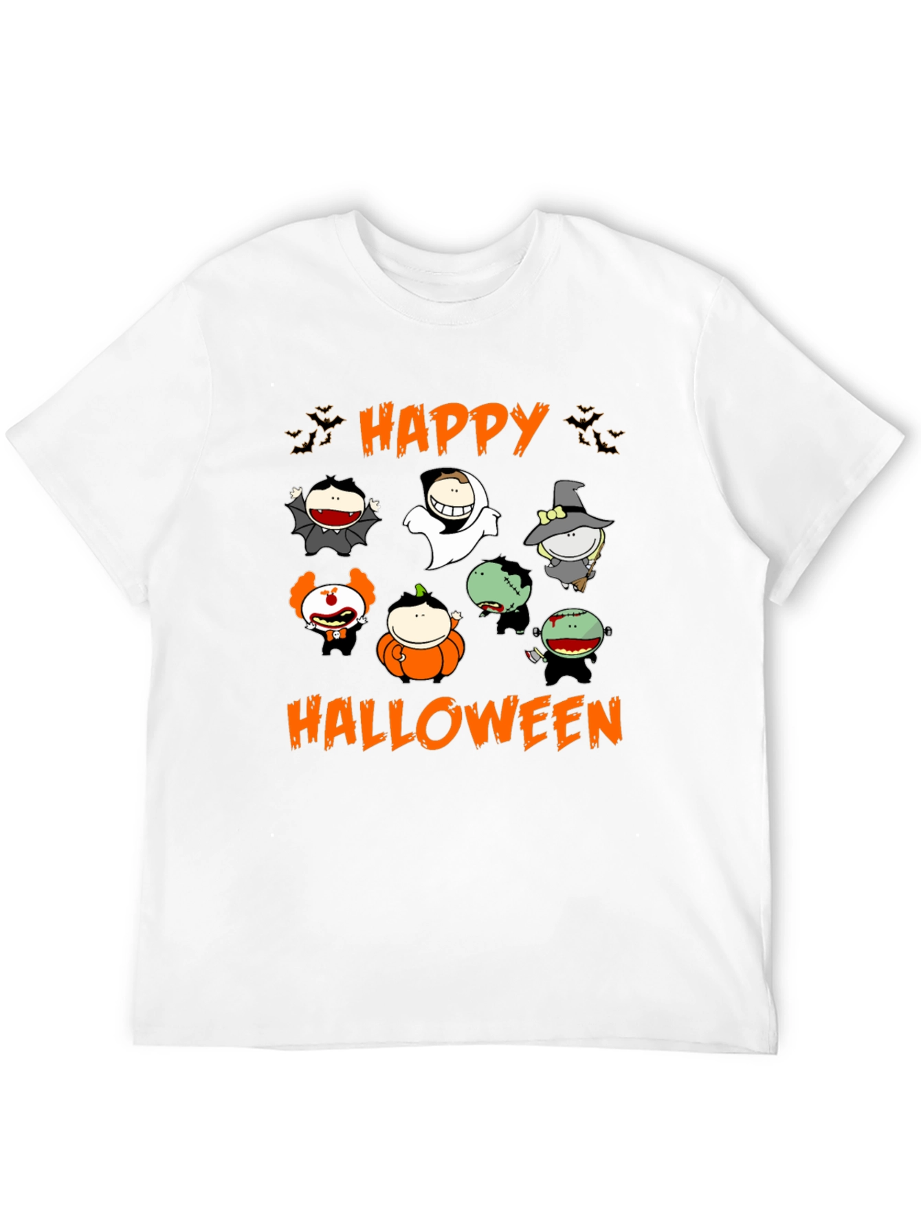 Happy Halloween Cartoon Characters T-Shirt