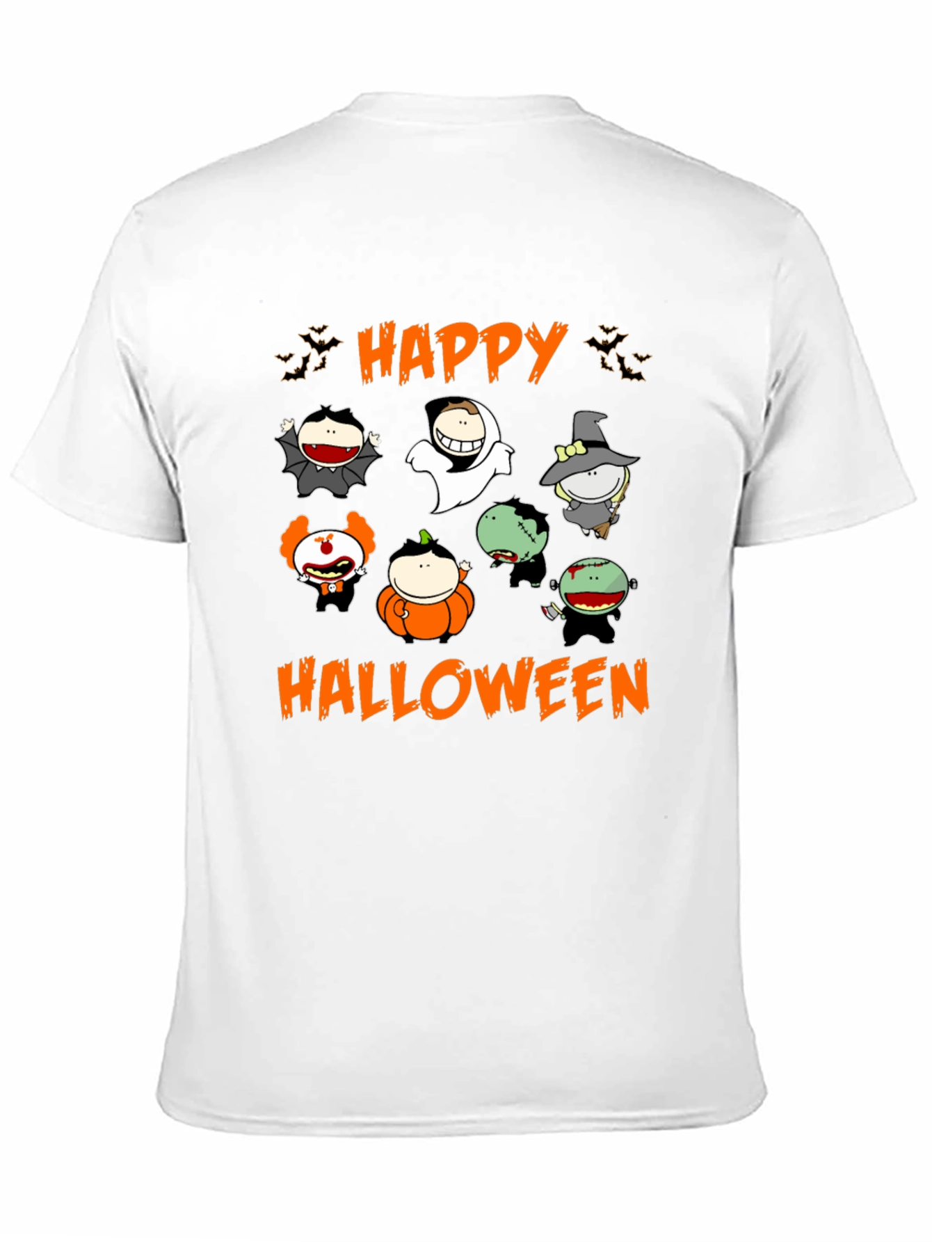 Happy Halloween Cartoon Characters T-Shirt