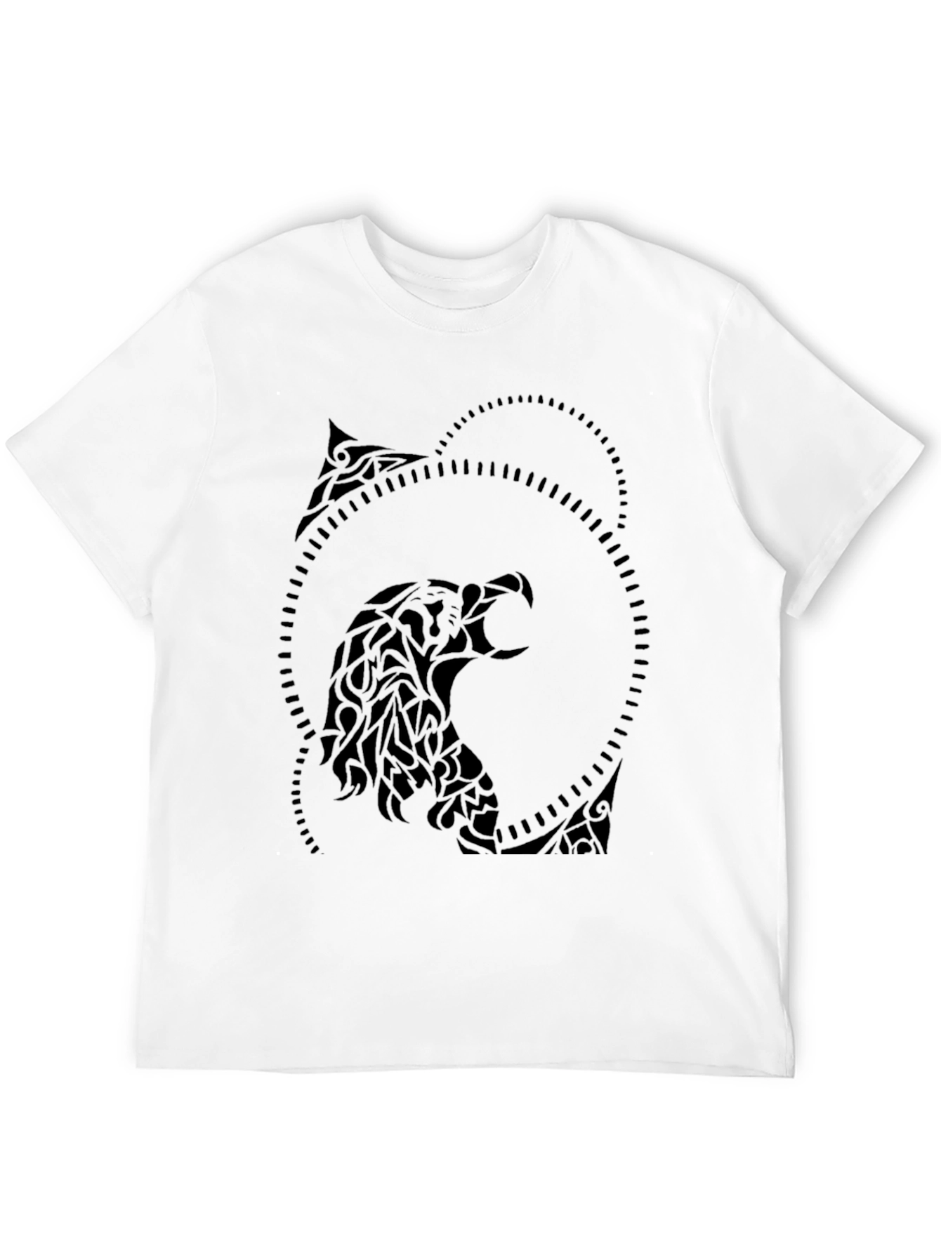 Tribal Eagle Graphic Black T-Shirt