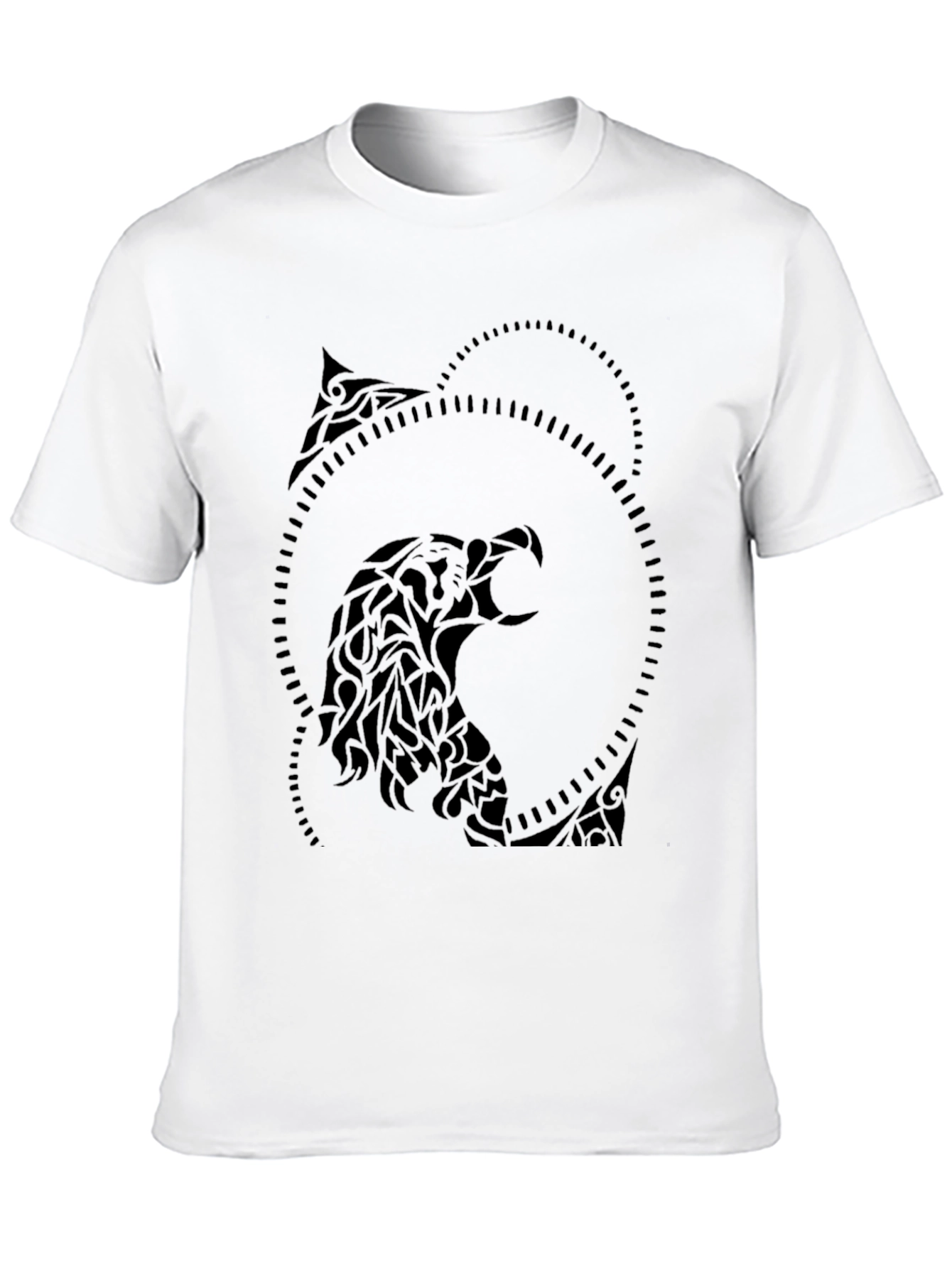 Tribal Eagle Graphic Black T-Shirt