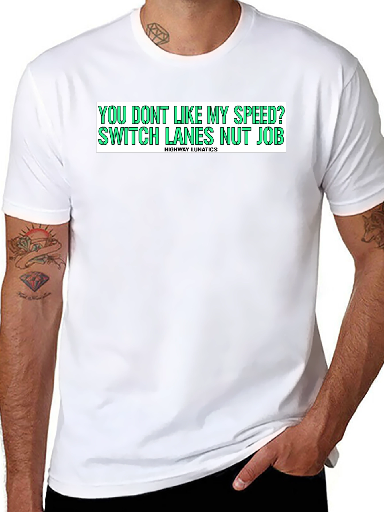 Highway Lunatics Graphic Tee - Speed Humor