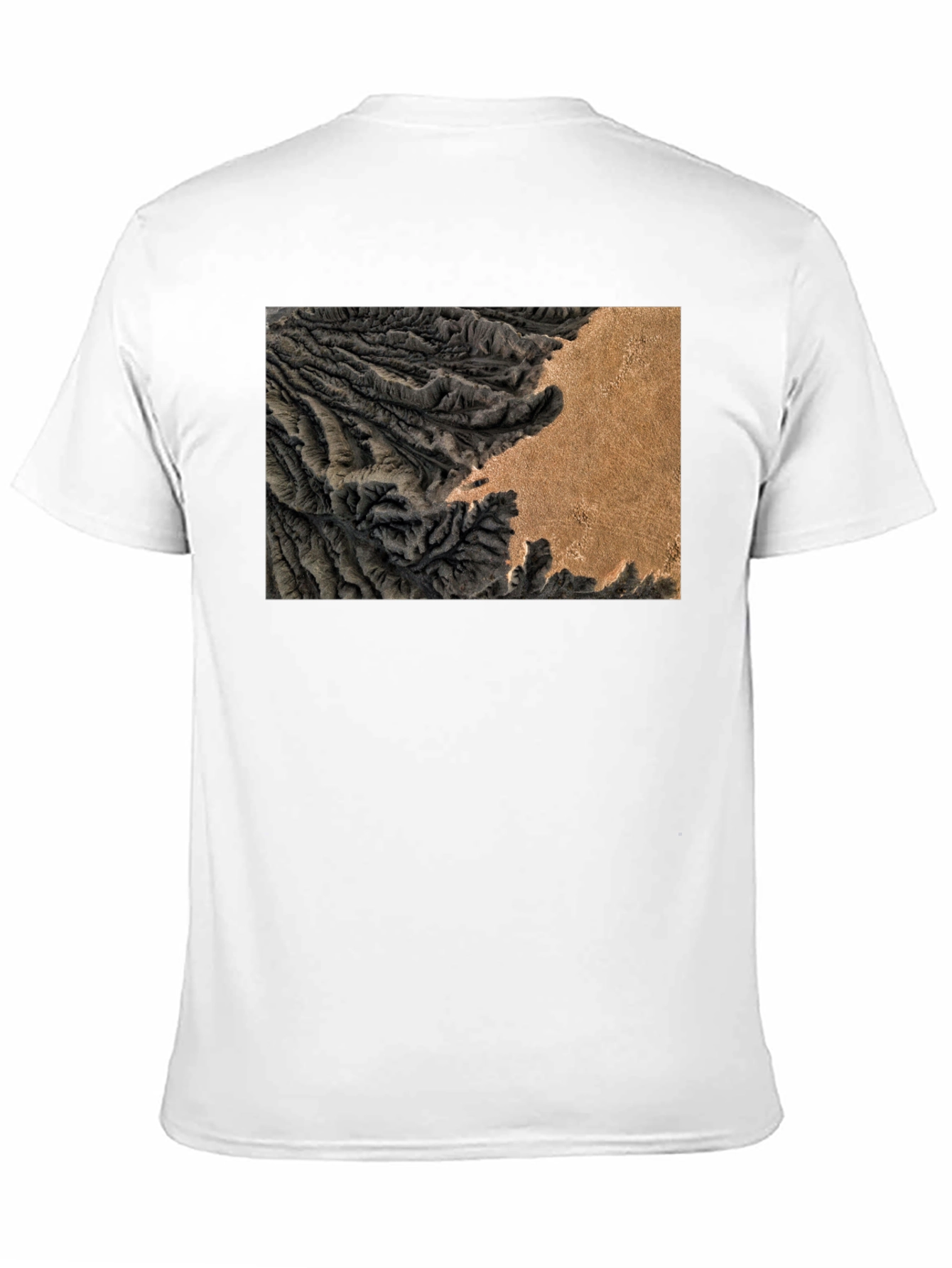 Terrain Map Graphic Black T-Shirt