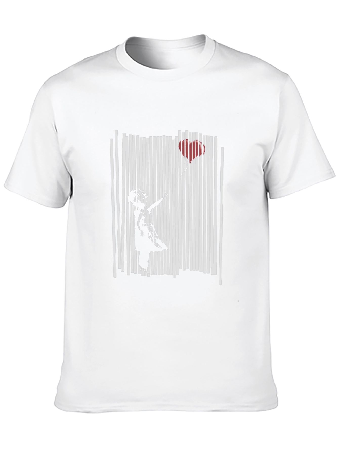 Banksy Girl with Balloon Black T-Shirt