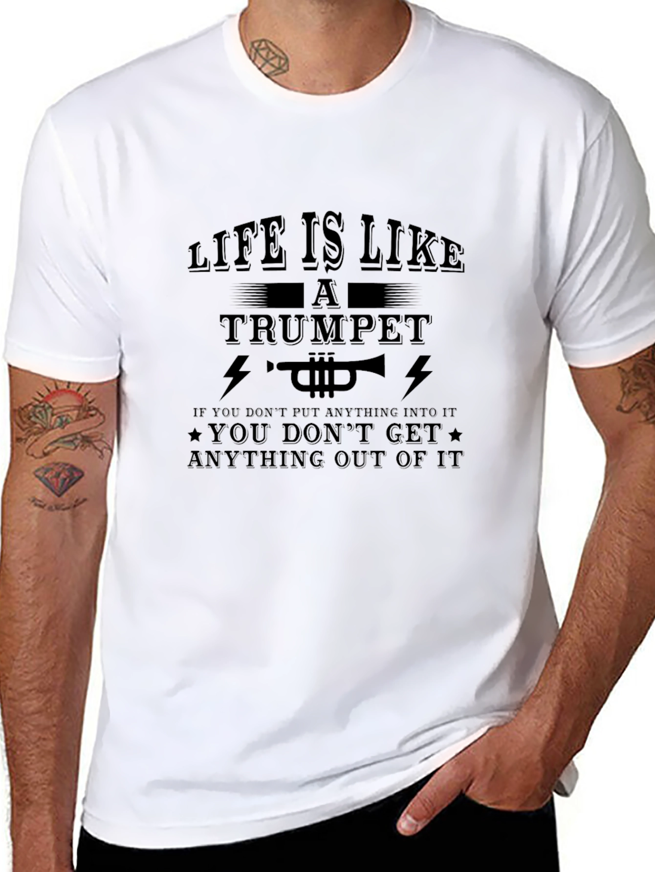 Life is Like a Trumpet Graphic T-Shirt