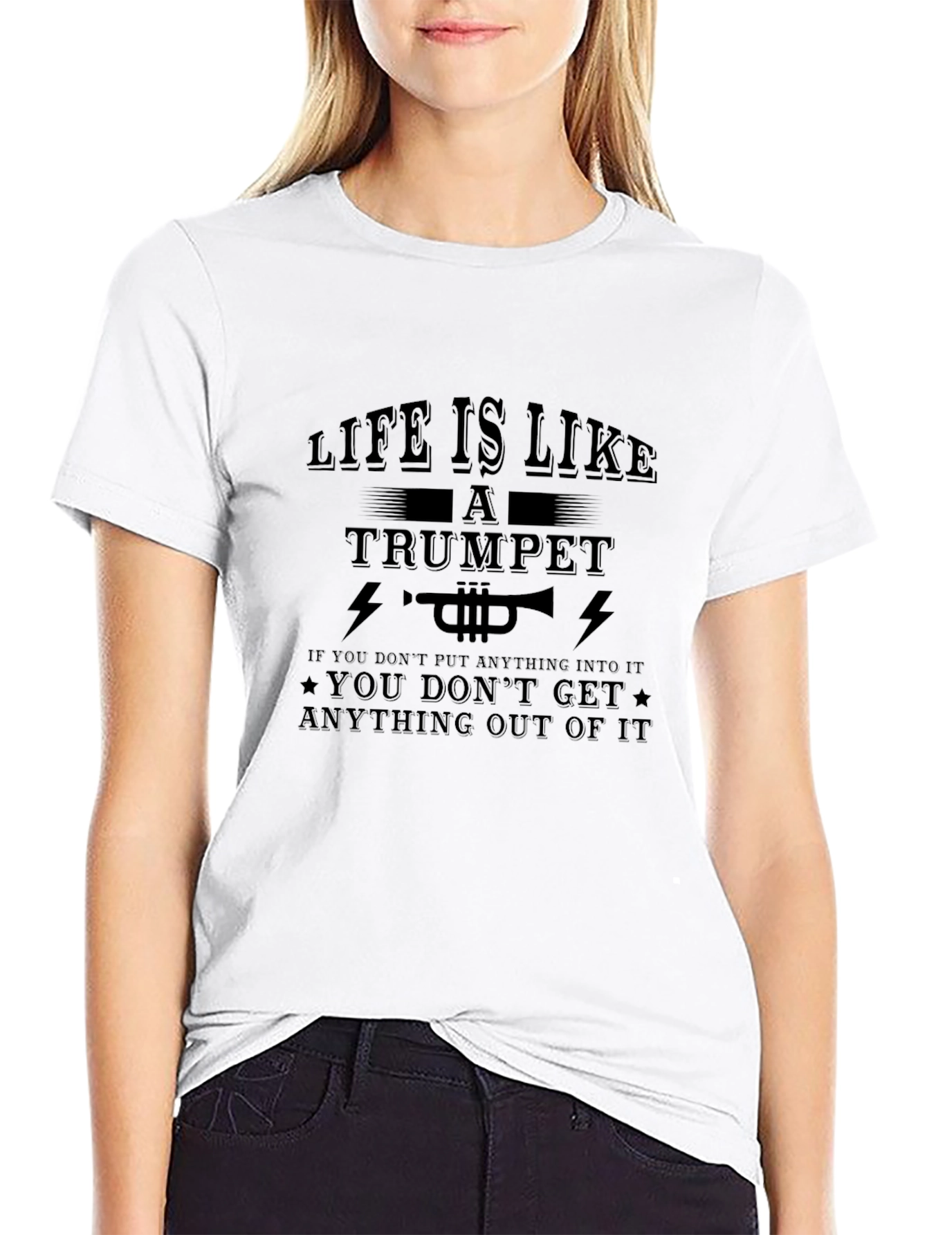 Life is Like a Trumpet Graphic T-Shirt