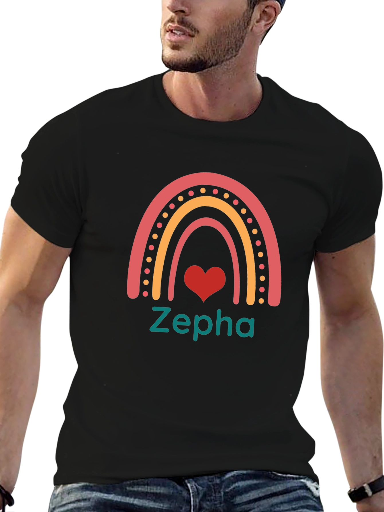 Zepha Rainbow Heart T-Shirt