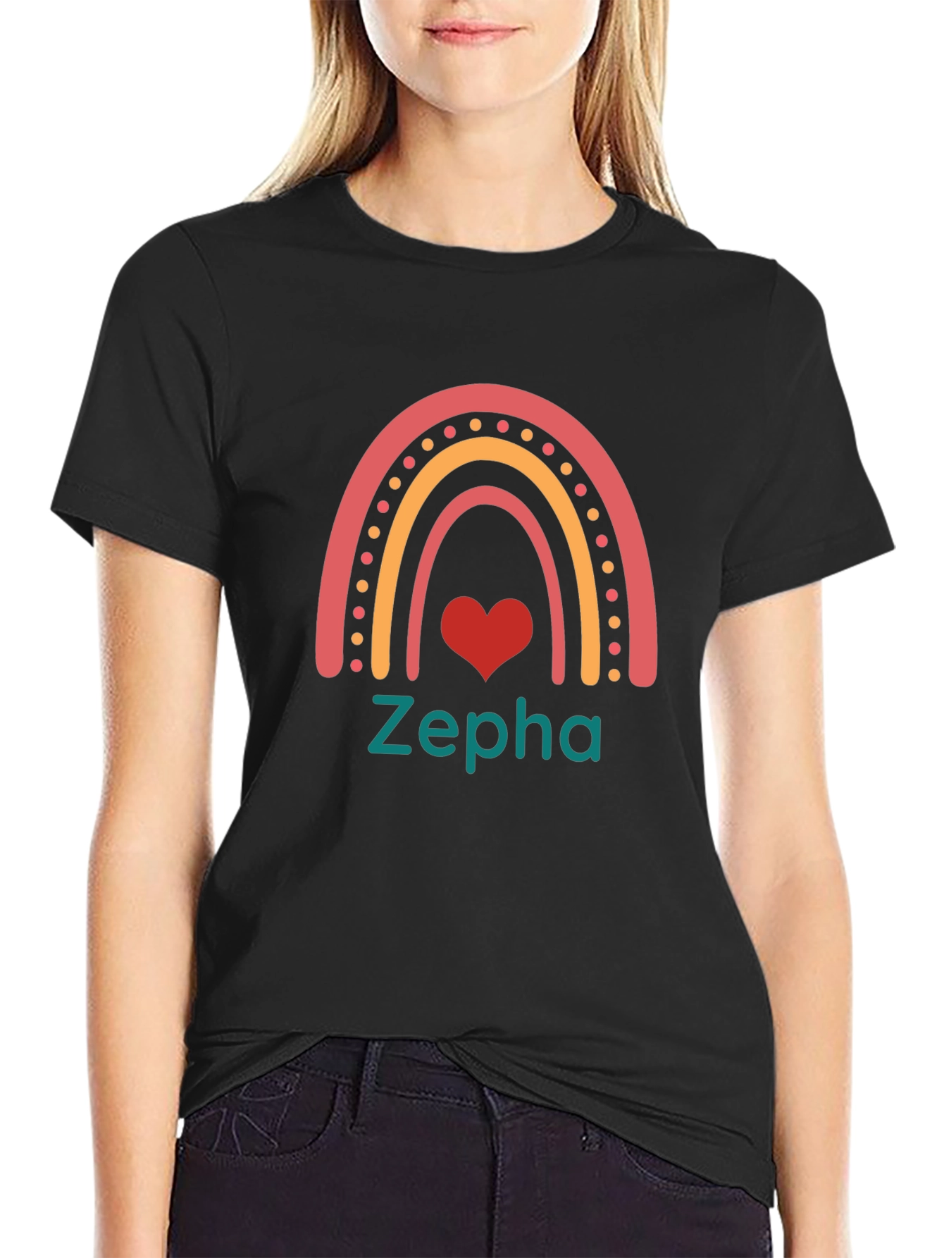Zepha Rainbow Heart T-Shirt
