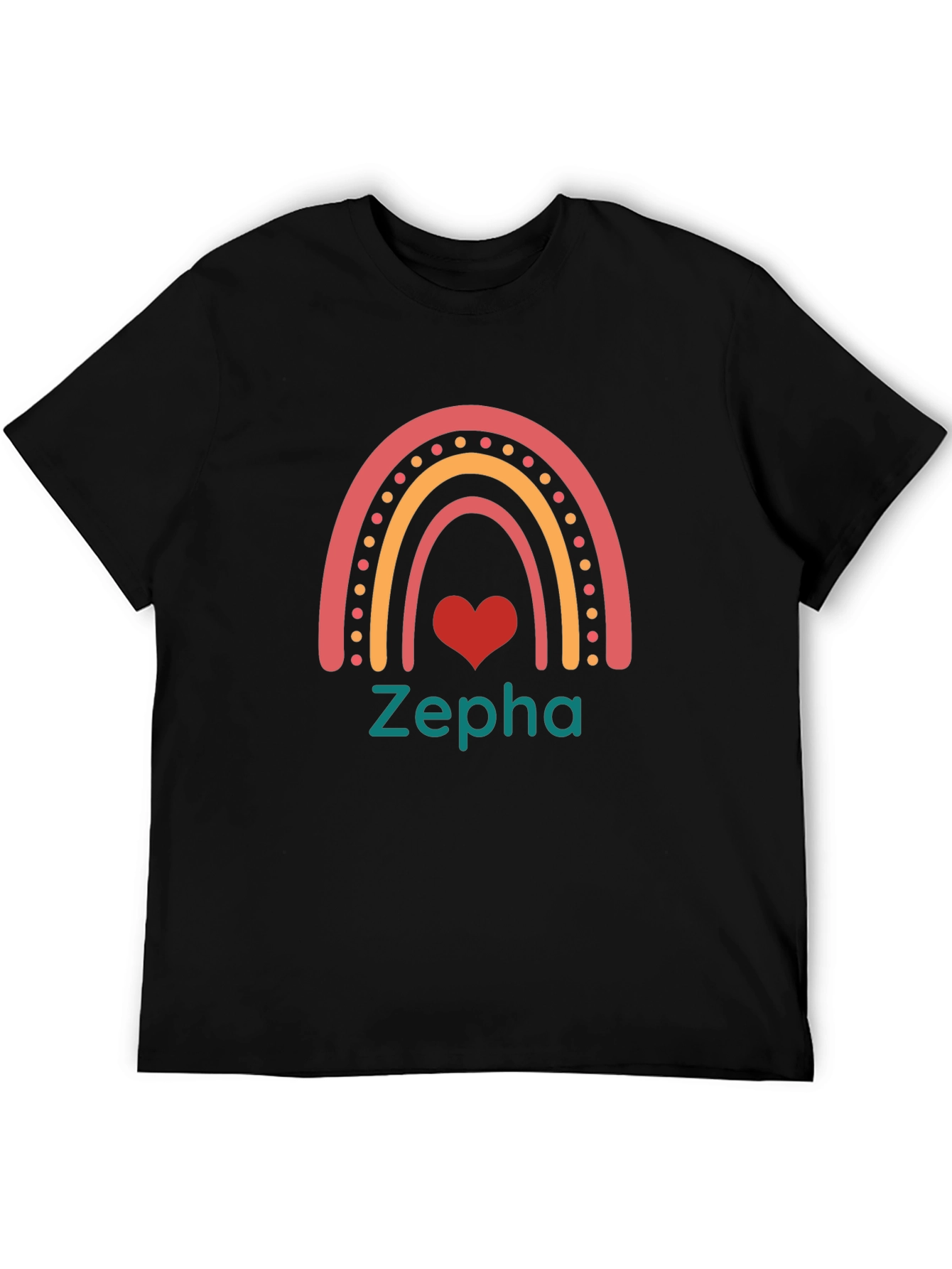Zepha Rainbow Heart T-Shirt