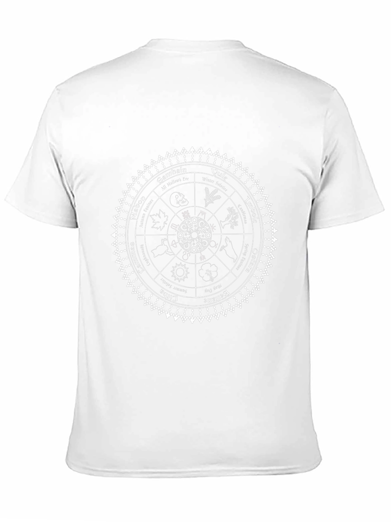 Wiccan Wheel of the Year Black T-Shirt