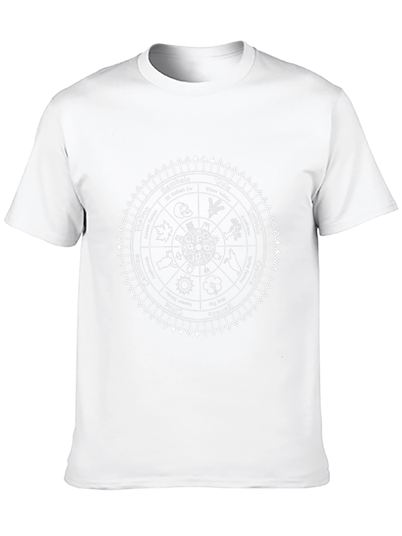 Wiccan Wheel of the Year Black T-Shirt