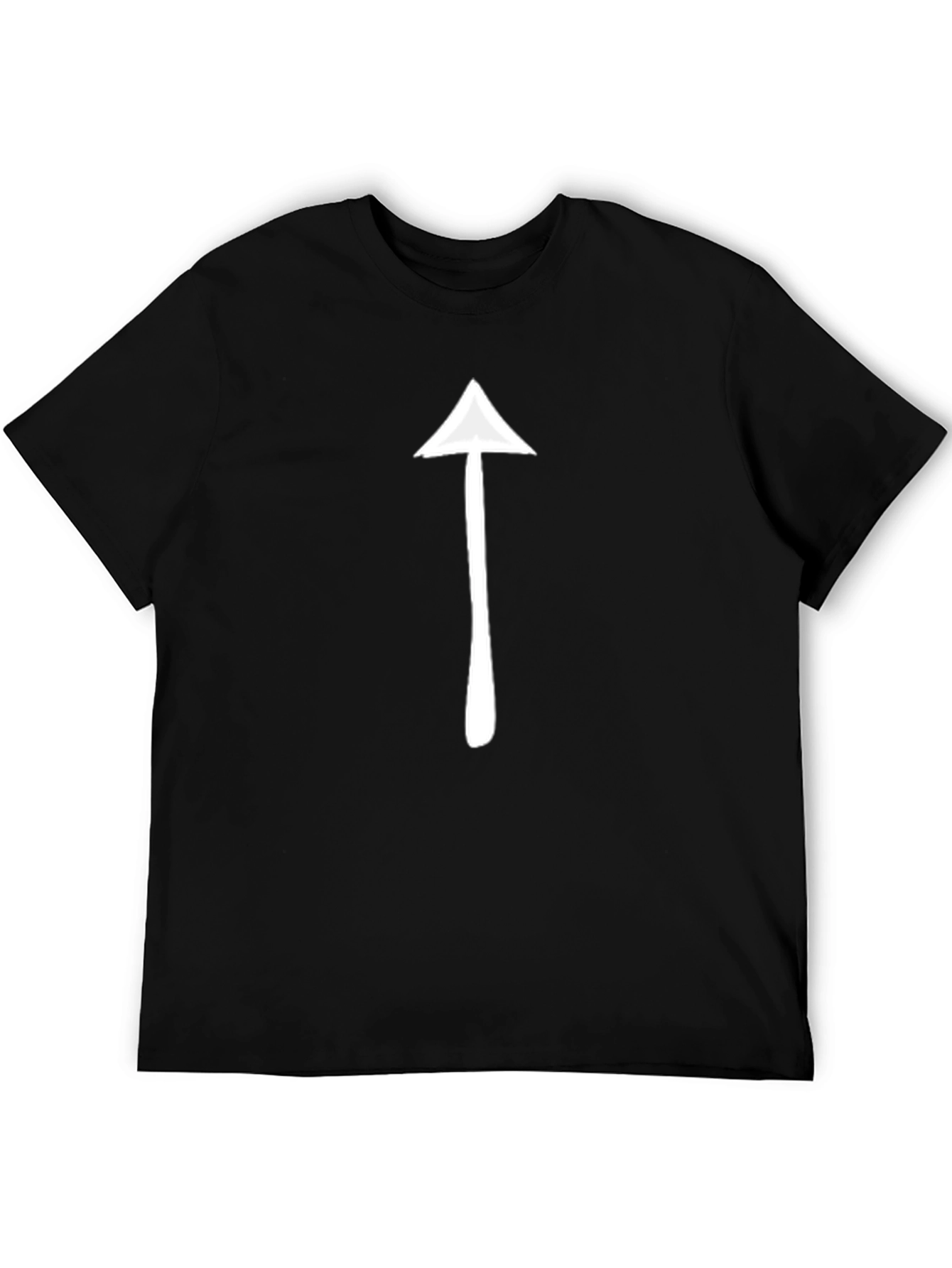 Minimalist Arrow Graphic Black T-Shirt