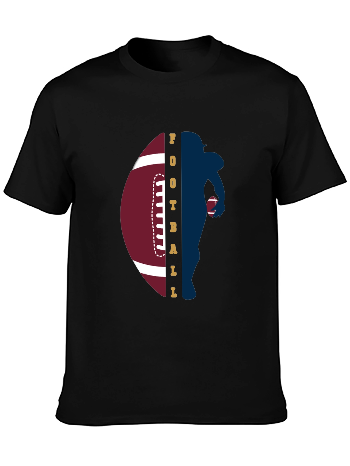 Football Player Graphic T-Shirt