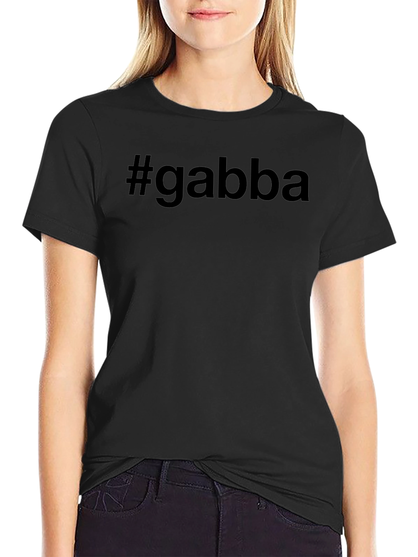 #gabba Black T-Shirt - Modern & Stylish