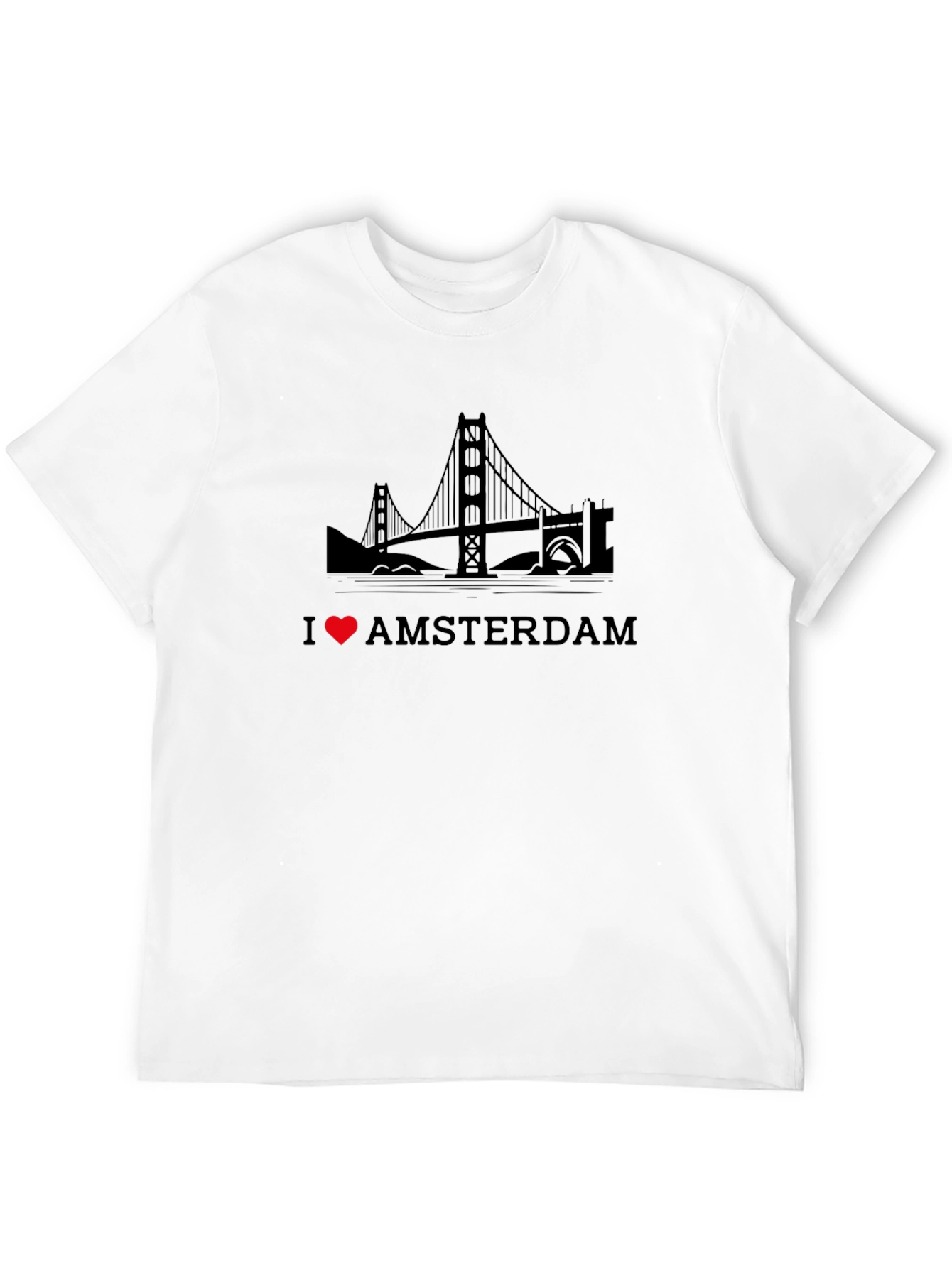 I Heart Amsterdam Black T-Shirt