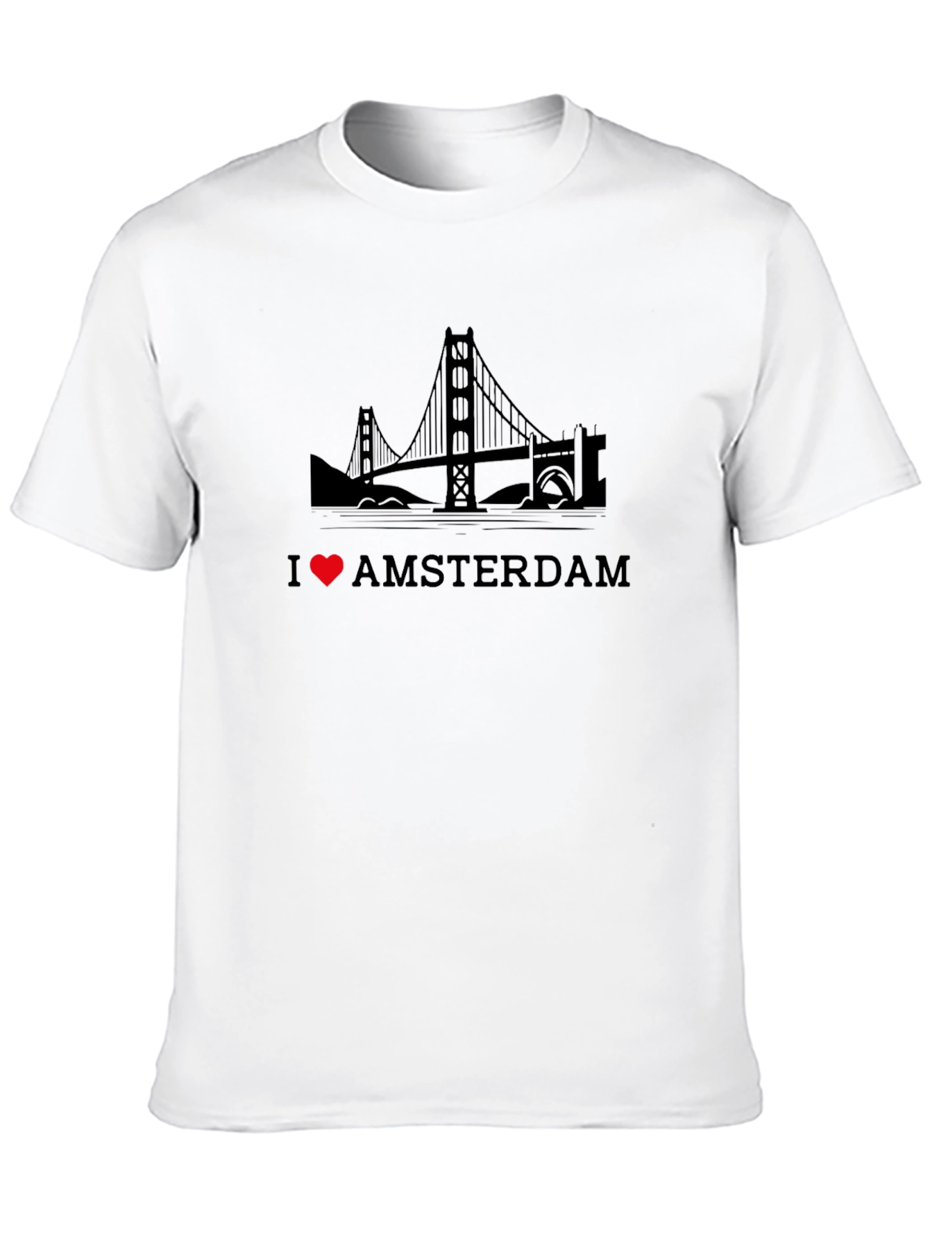 I Heart Amsterdam Black T-Shirt