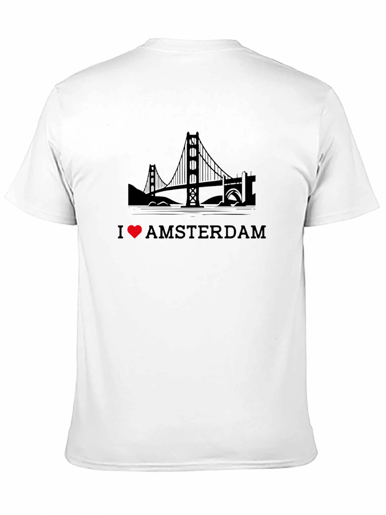 I Heart Amsterdam Black T-Shirt
