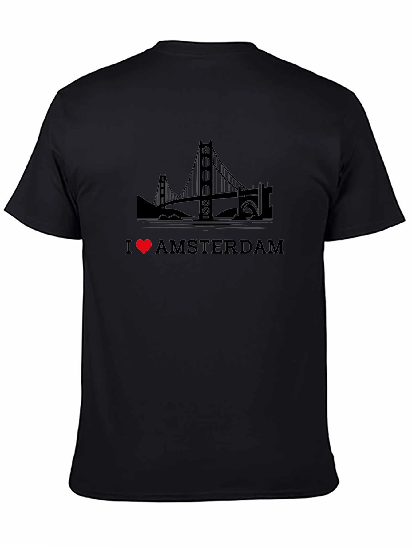 I Heart Amsterdam Black T-Shirt