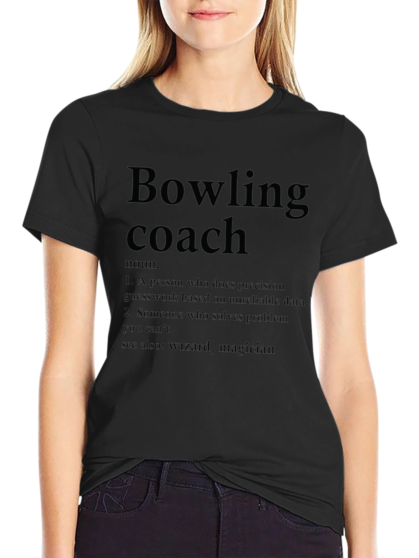 Bowling Coach Definition T-Shirt - Funny Bowling Gift
