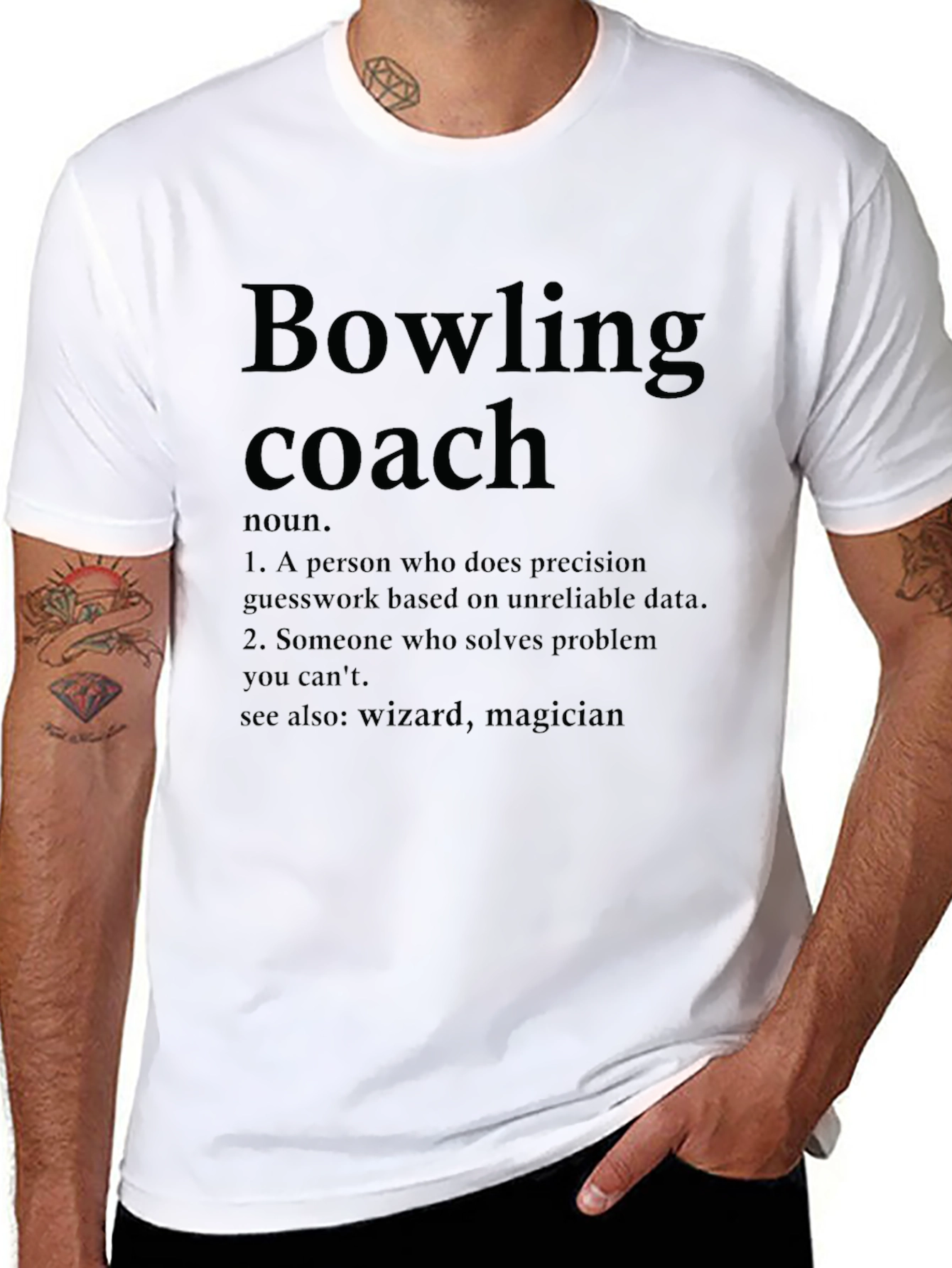 Bowling Coach Definition T-Shirt - Funny Bowling Gift