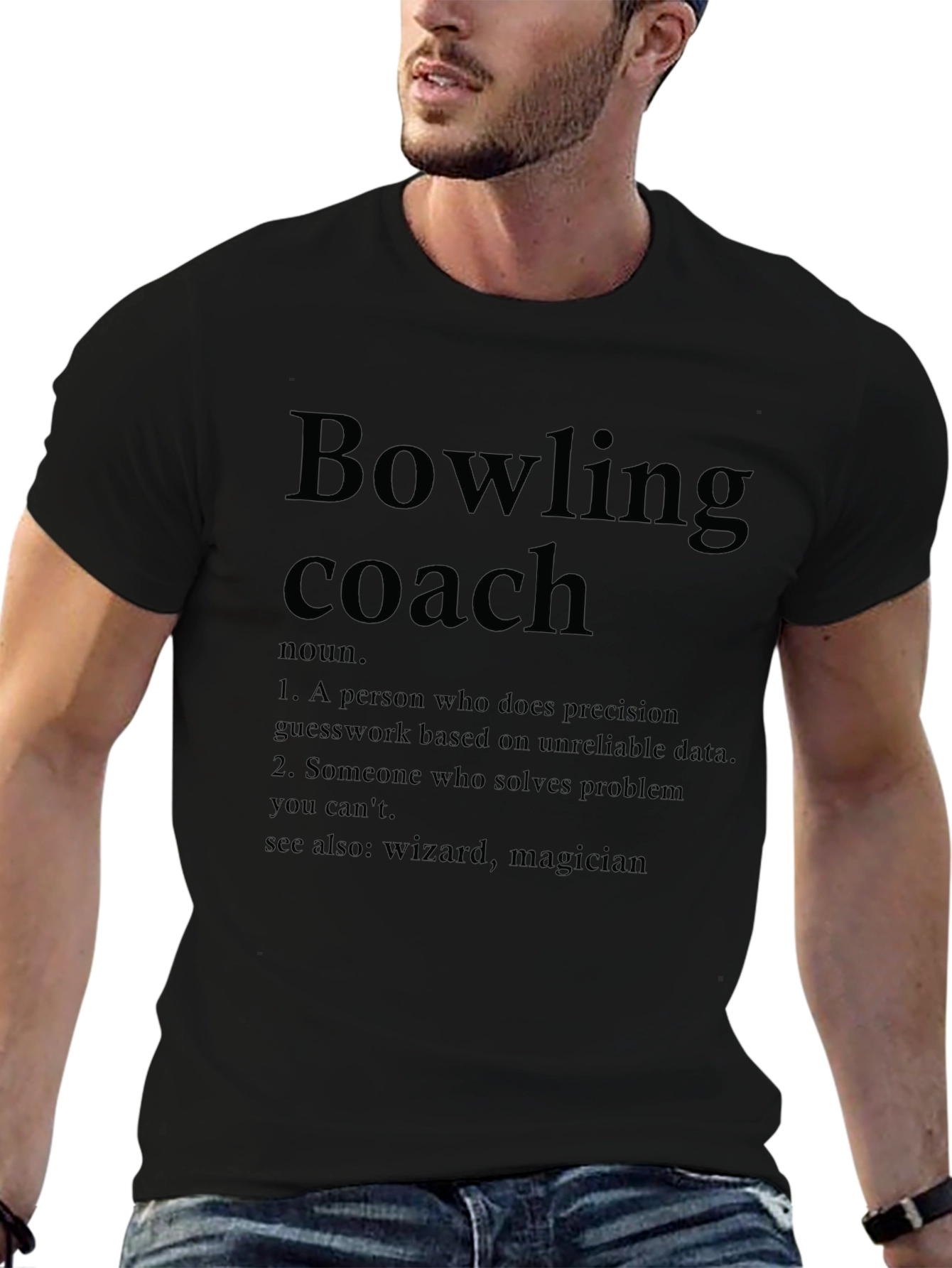Bowling Coach Definition T-Shirt - Funny Bowling Gift