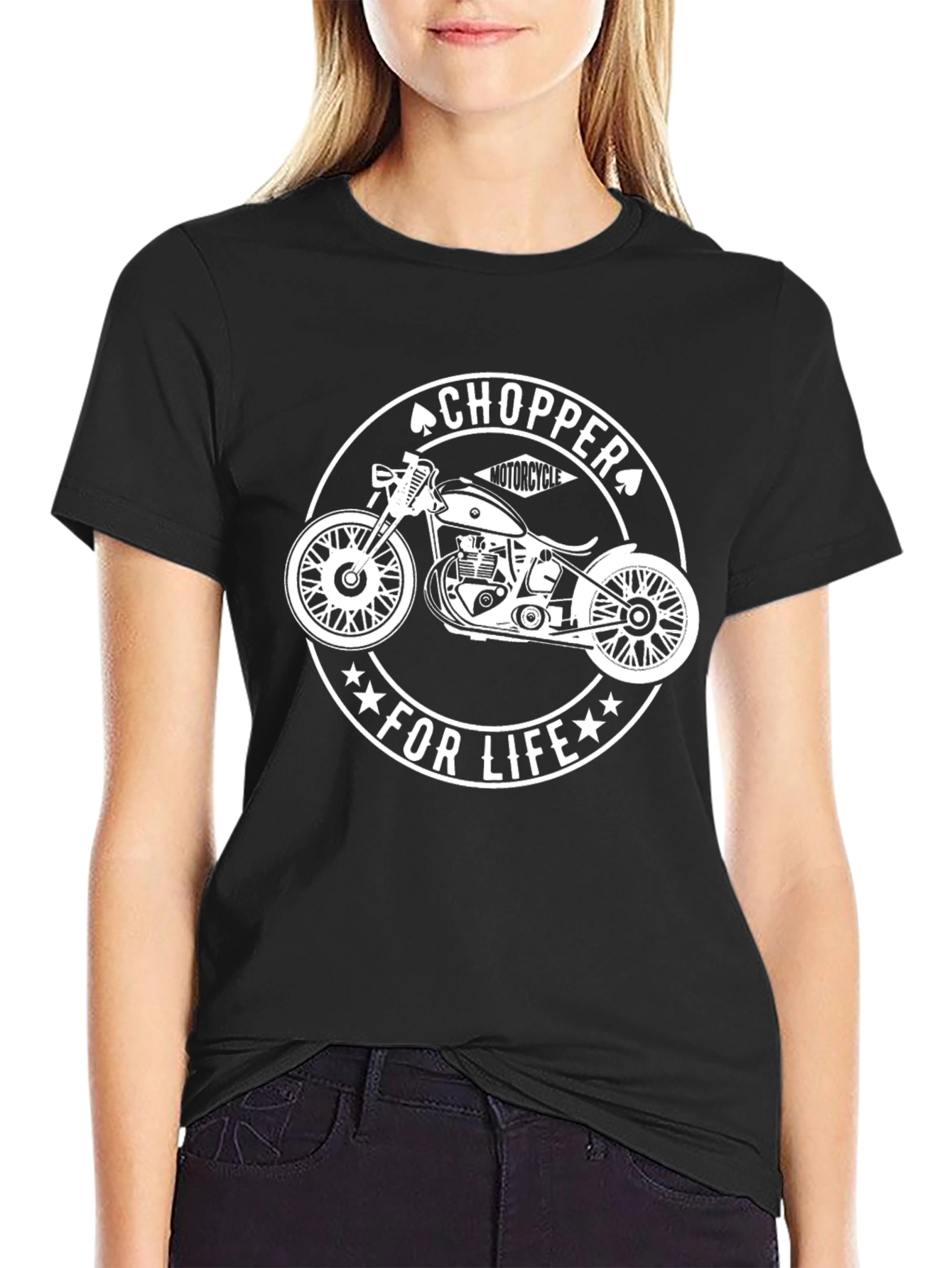 Chopper For Life Black T-Shirt