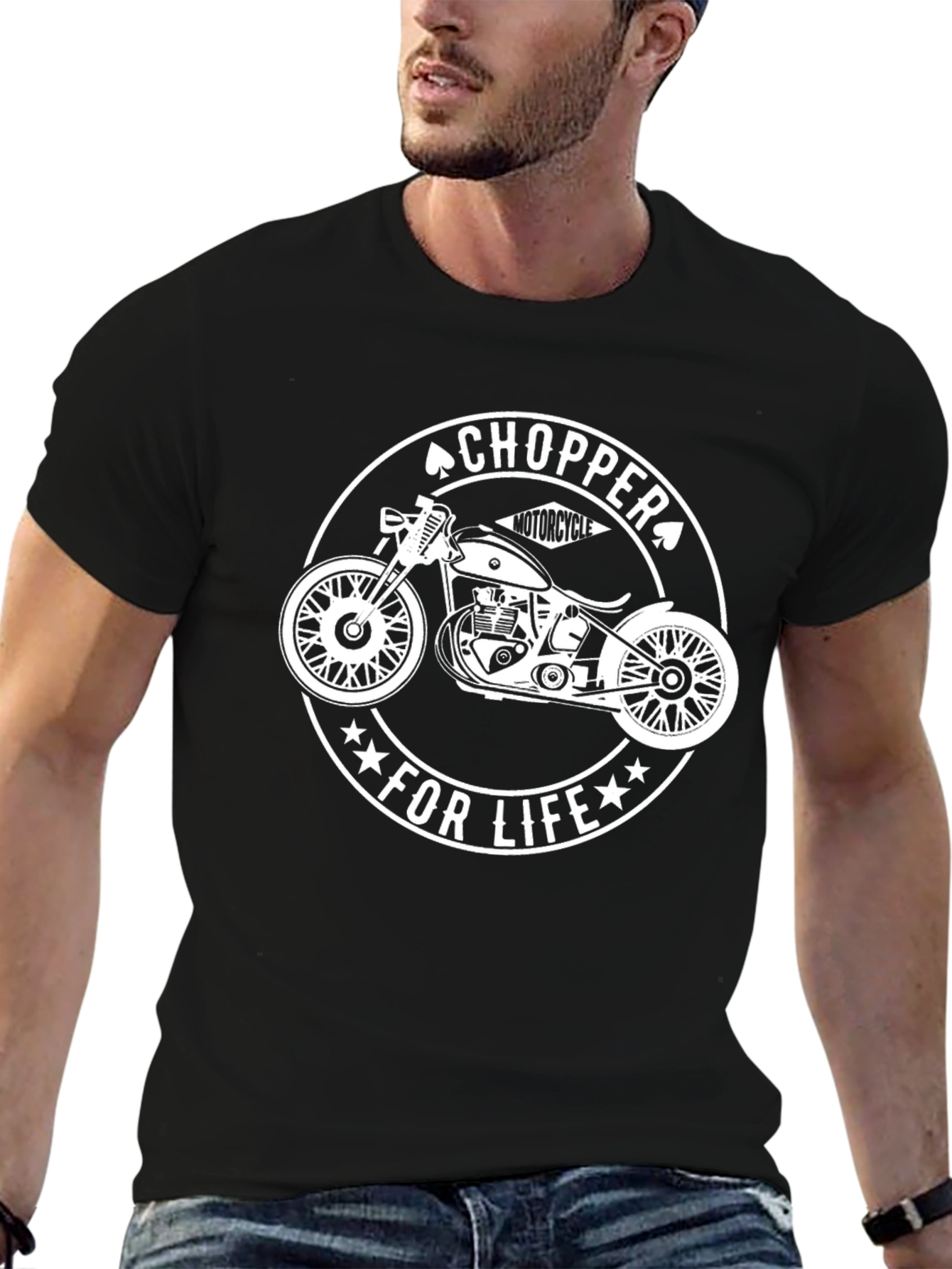 Chopper For Life Black T-Shirt