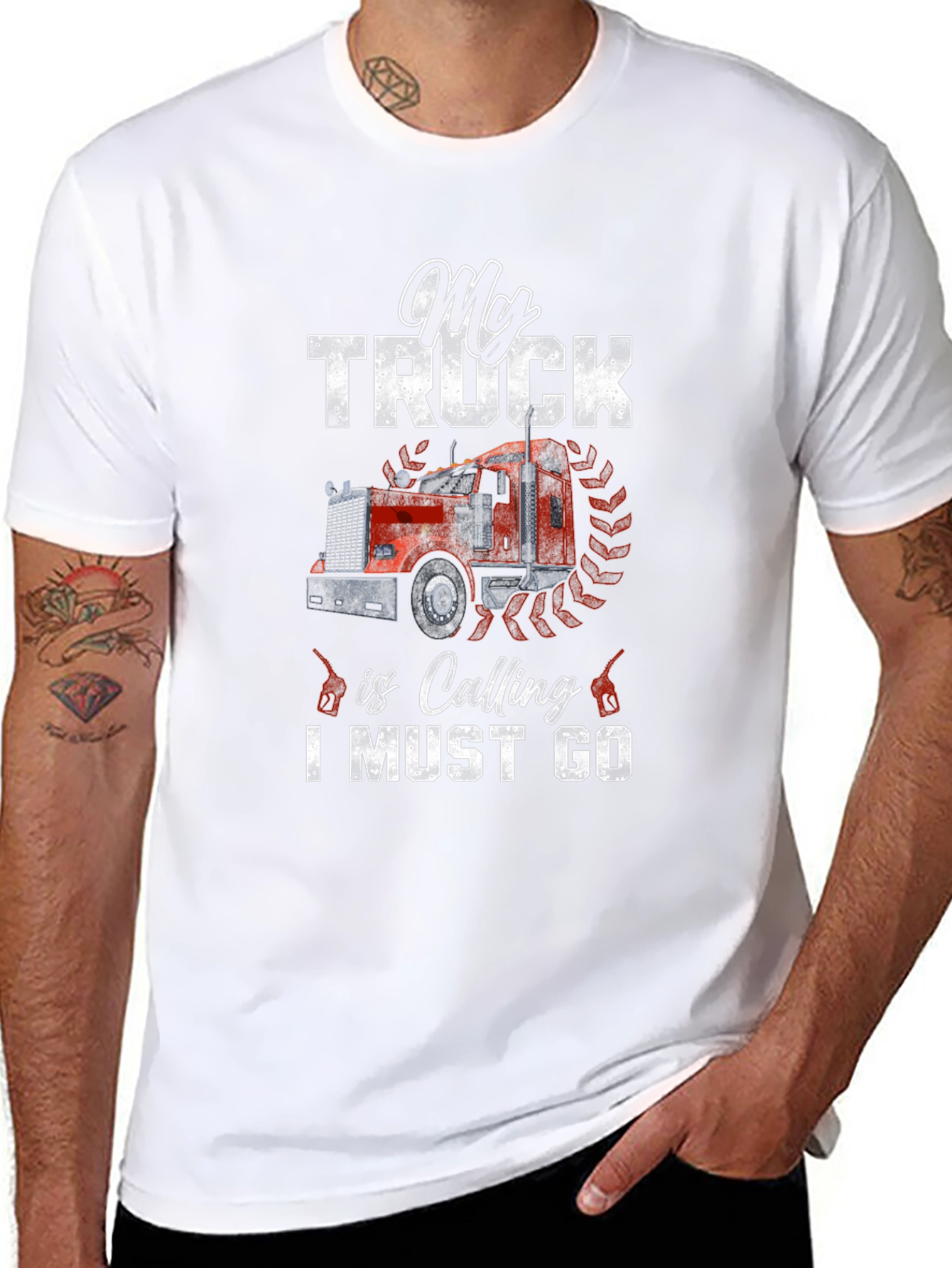 My Truck is Calling T-Shirt - Black