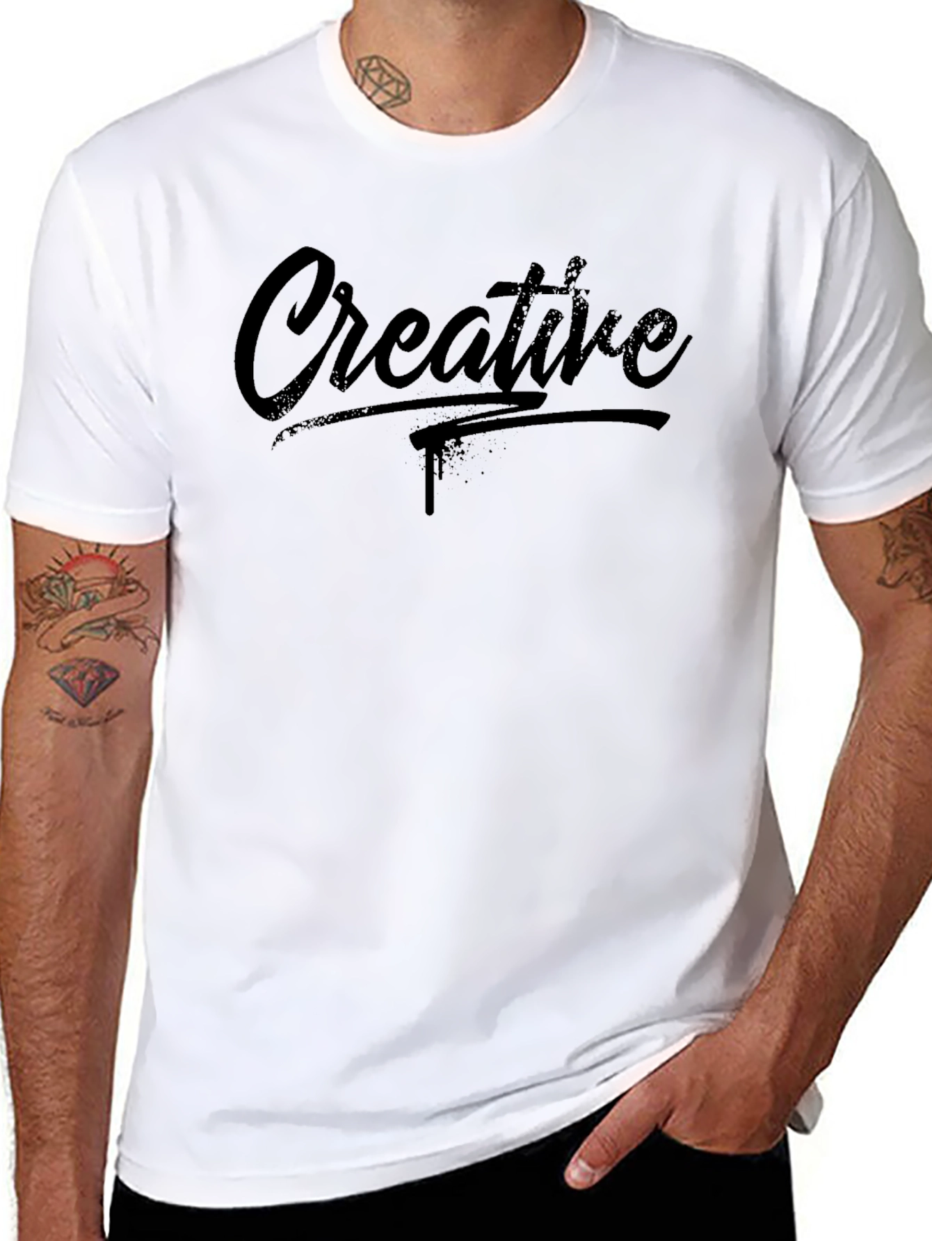 Creative Graphic Print T-Shirt