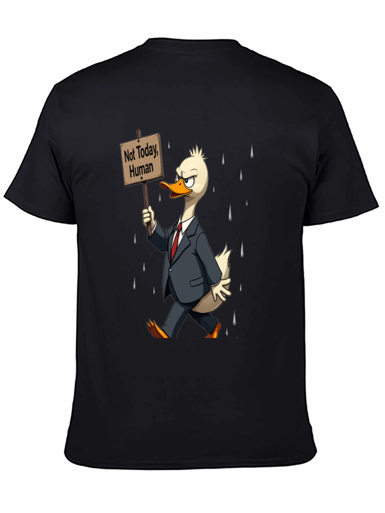 Not Today Human T-Shirt - Funny Duck Protest