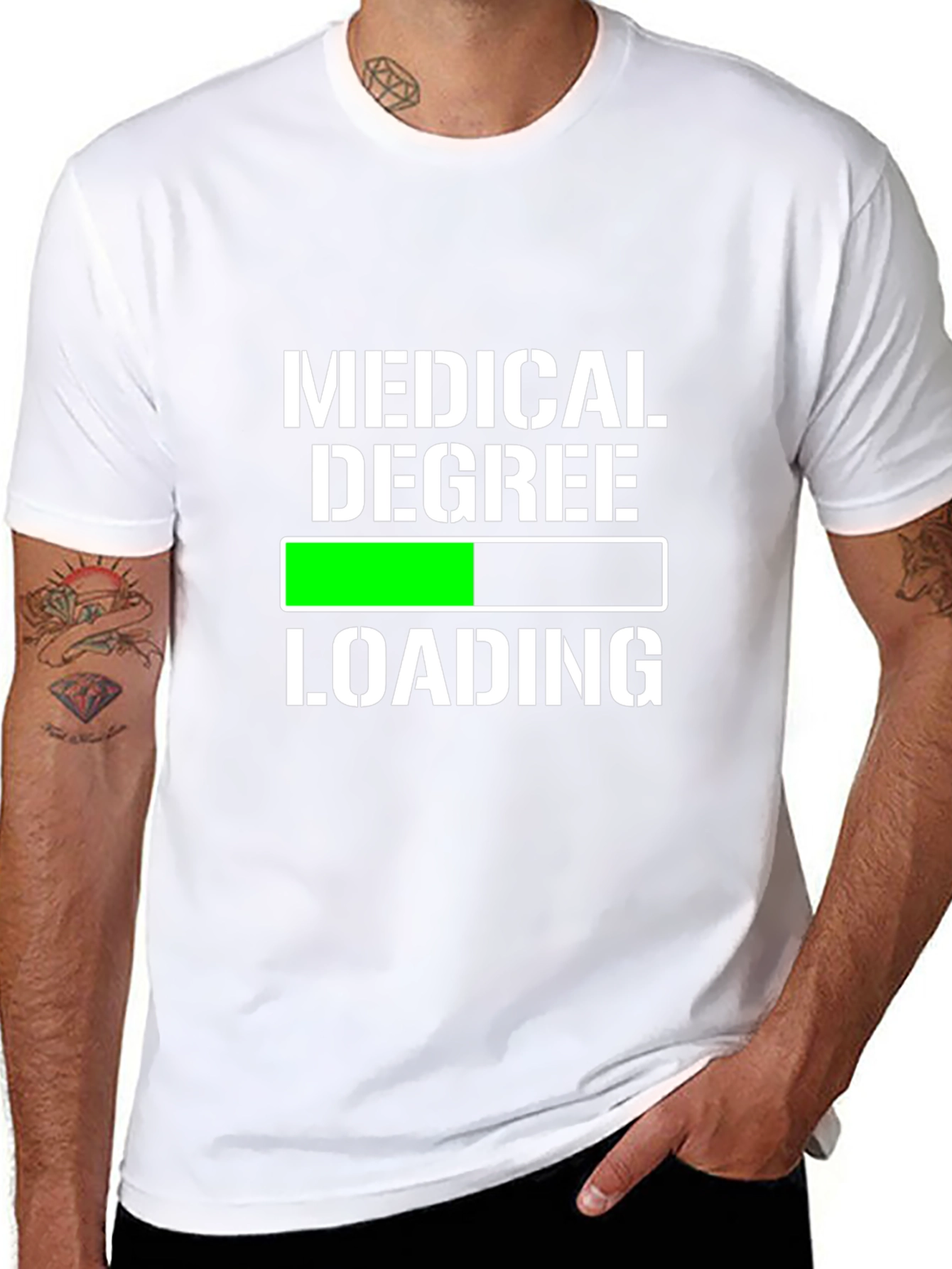 Medical Degree Loading T-Shirt - Funny Student Tee