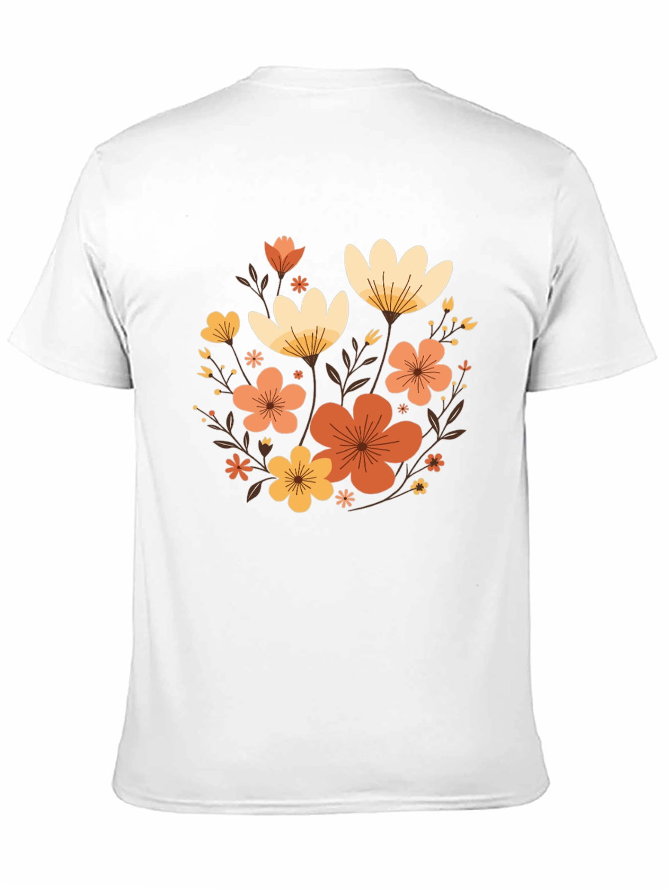 Floral Graphic Black T-Shirt - Stylish Casual Wear