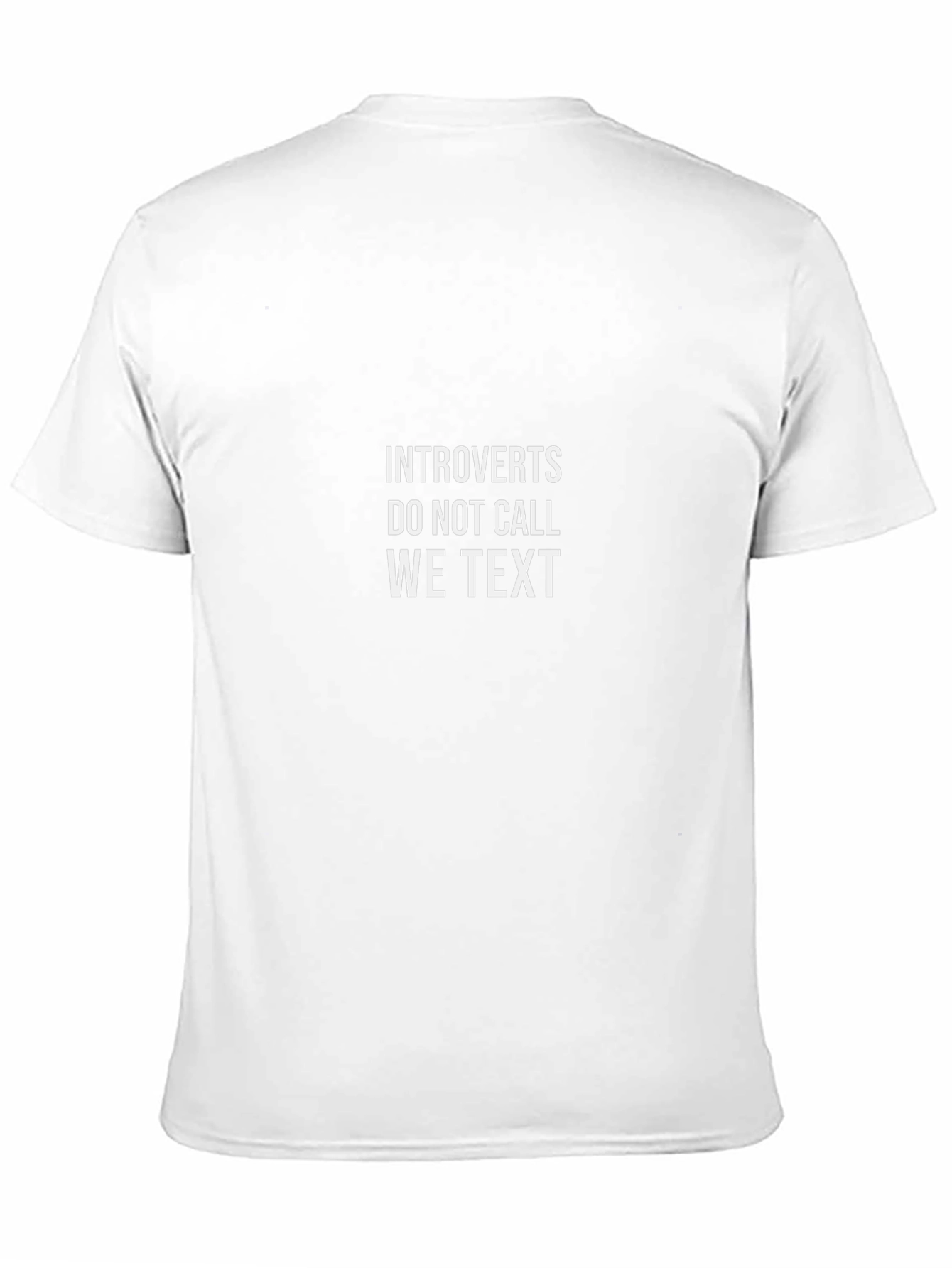 Introvert Text T-Shirt - Funny Graphic Tee