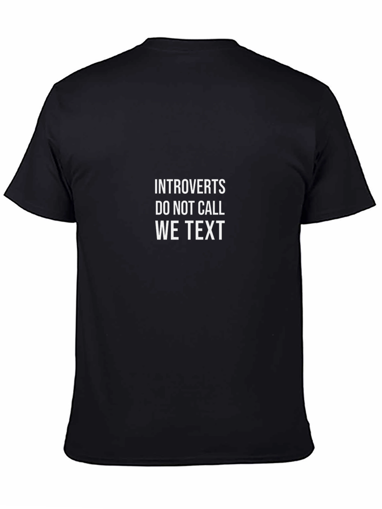 Introvert Text T-Shirt - Funny Graphic Tee